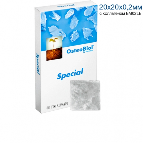 Мембрана из периокарда OsteoBiol 20х20х0,2 мм