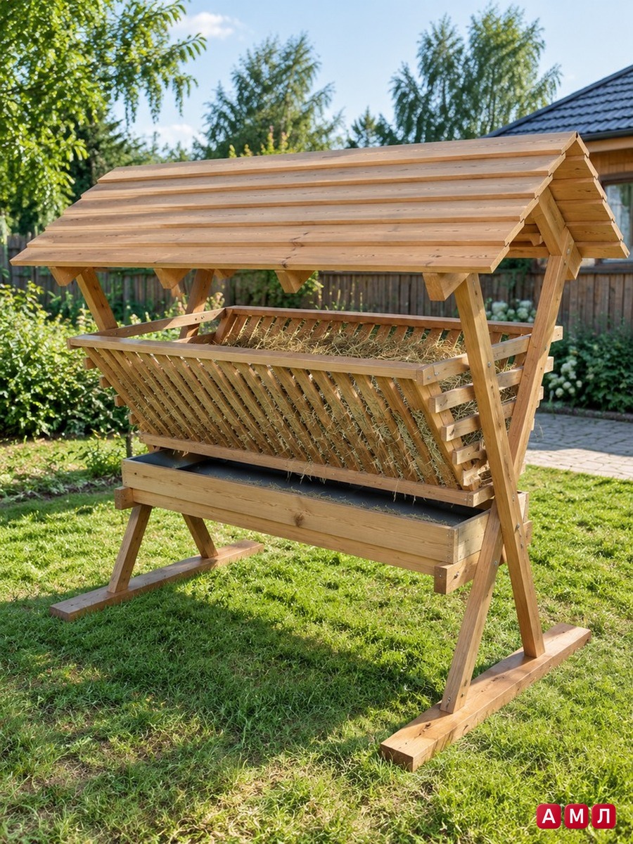 Кормушка для сена коз, овец, баранов, скота, коров