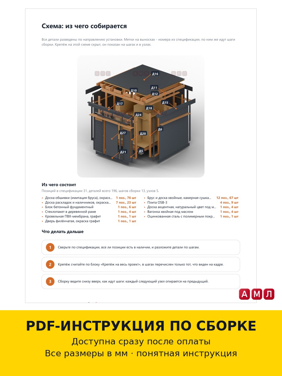 Проект чертеж сарай с односкатной крышей 2х2.5 м