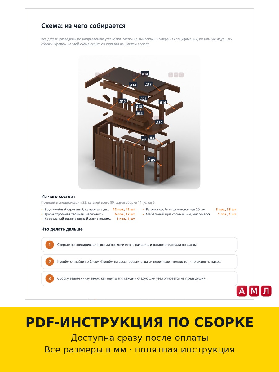 Проект чертеж барная стойка для дачи длиной 160 см.