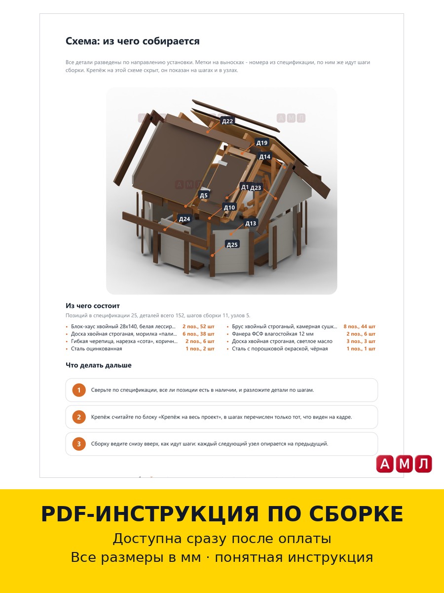 Проект чертеж домик для колодца с крышей