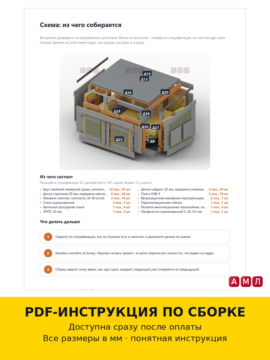 Премиум проект чертеж утепленный зимний домик для уличного бензинового генератора из дерева на дачу для шумоизоляции изготовить