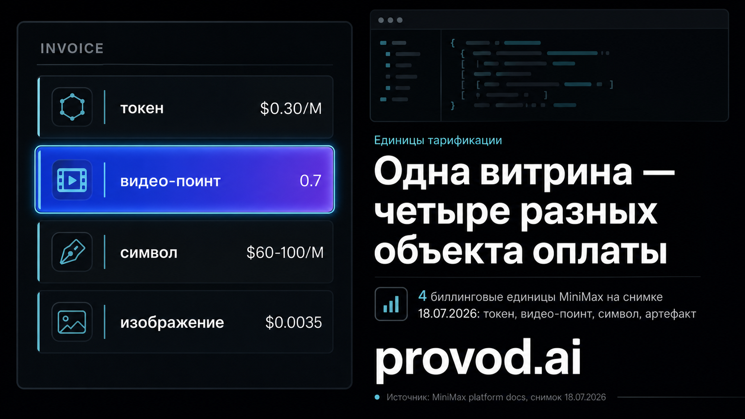 Обложка статьи: MiniMax: цена API и единицы тарификации