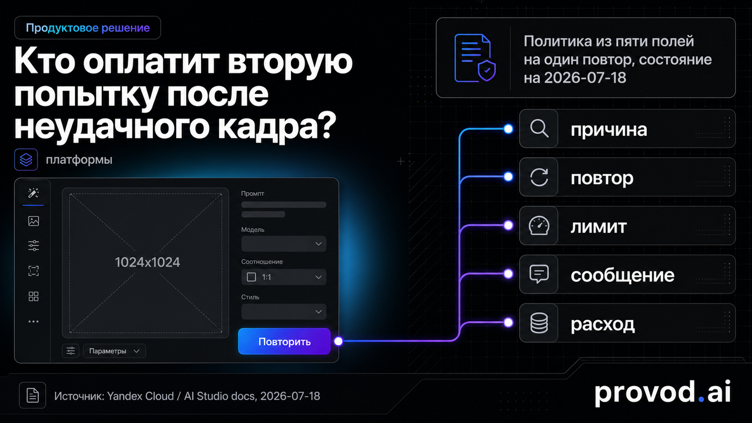 Обложка статьи: YandexART API перед запуском генерации изображения: политика повторных попыток
