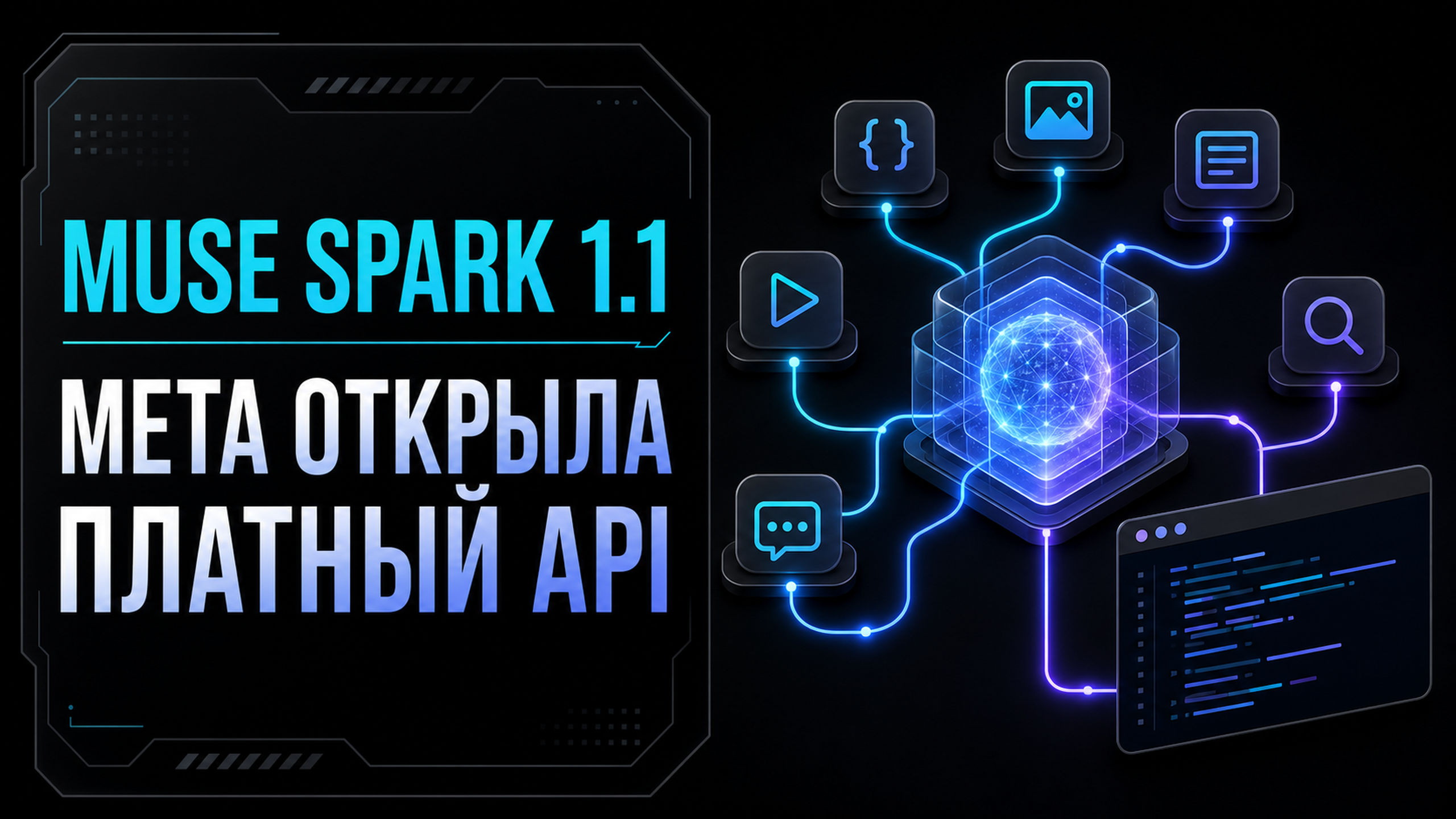 Обложка статьи: Meta впервые открыла платный API: Muse Spark 1.1 и заявка на превосходство над Opus 4.8 в тестах на работу с инструментами: платформа для создания ии агентов