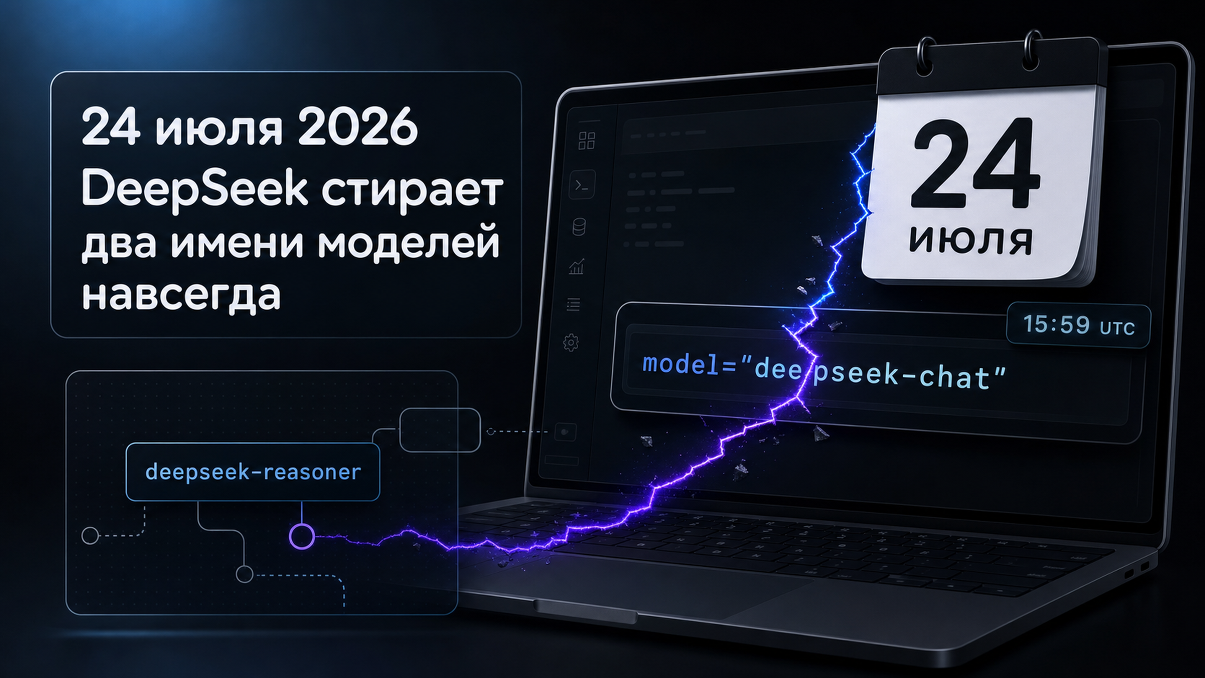 Обложка статьи: «ошибка а 1001 дипсик»: 24 июля DeepSeek отключает алиасы - у кого посыпятся запросы