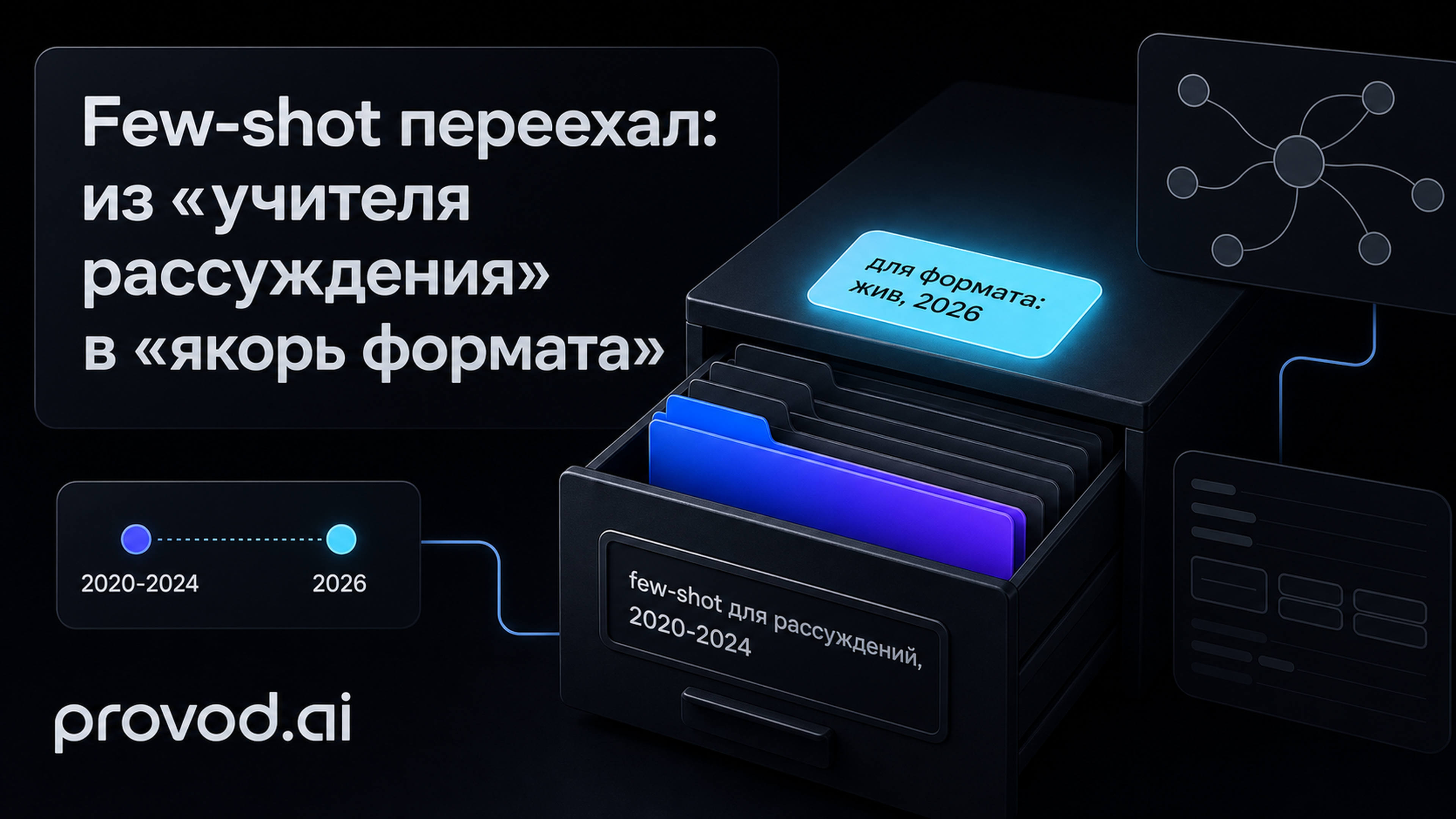 Обложка статьи: «few-shot промптинг» в 2026 нужен только для формата - разбор свежих исследований