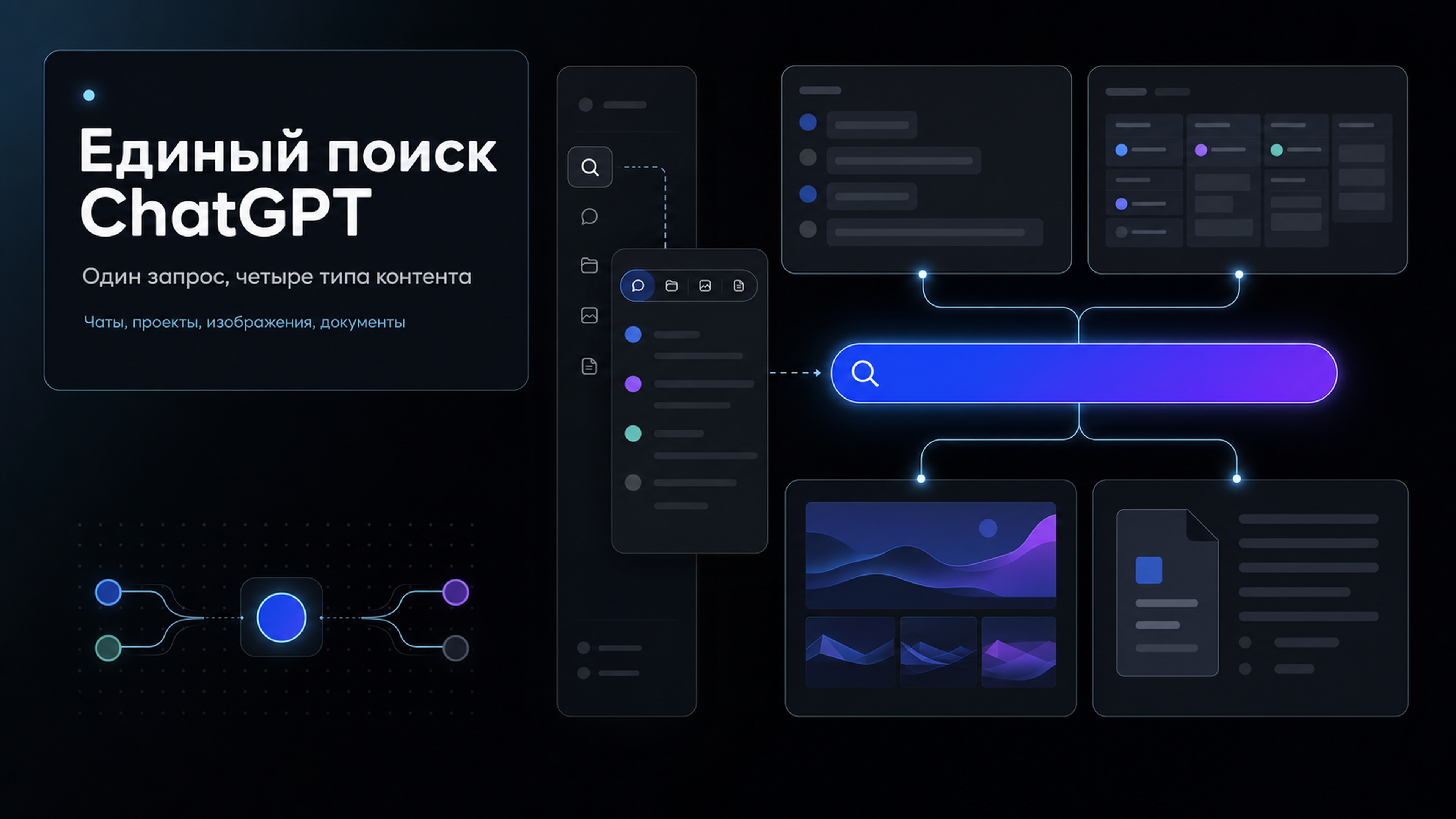 Обложка статьи: Бесплатный GPT получил поиск по чатам, файлам и картинкам: почему важное всё ещё стоит экспортировать