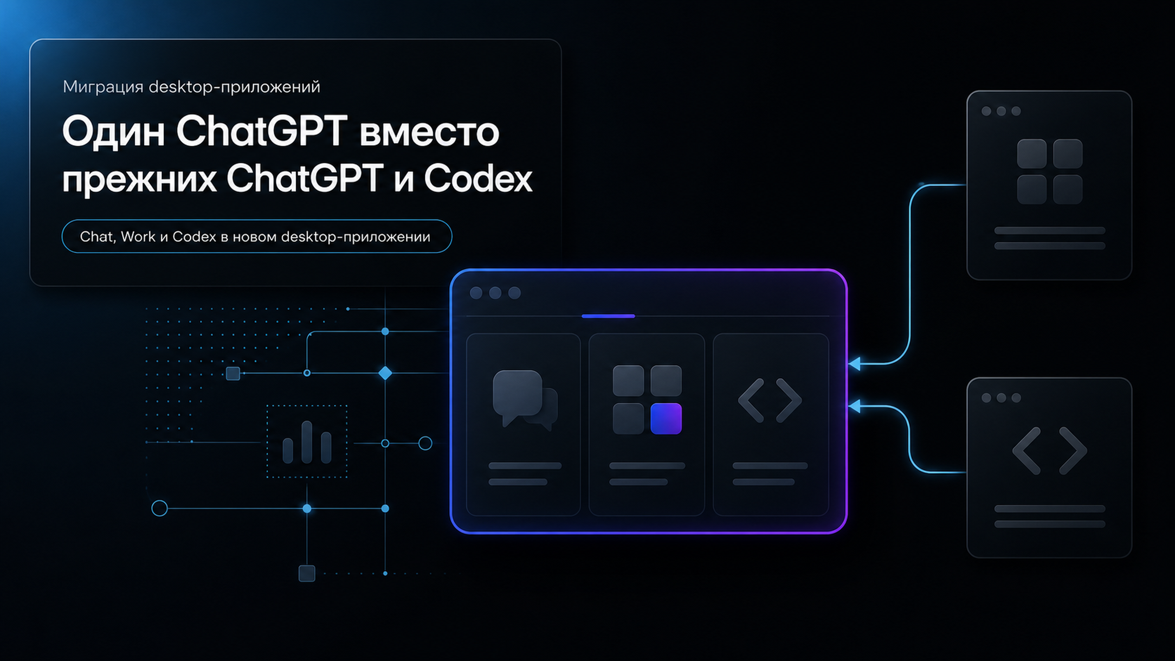 Обложка статьи: GPT скачать: что делать владельцам Codex app после перехода на новый ChatGPT desktop