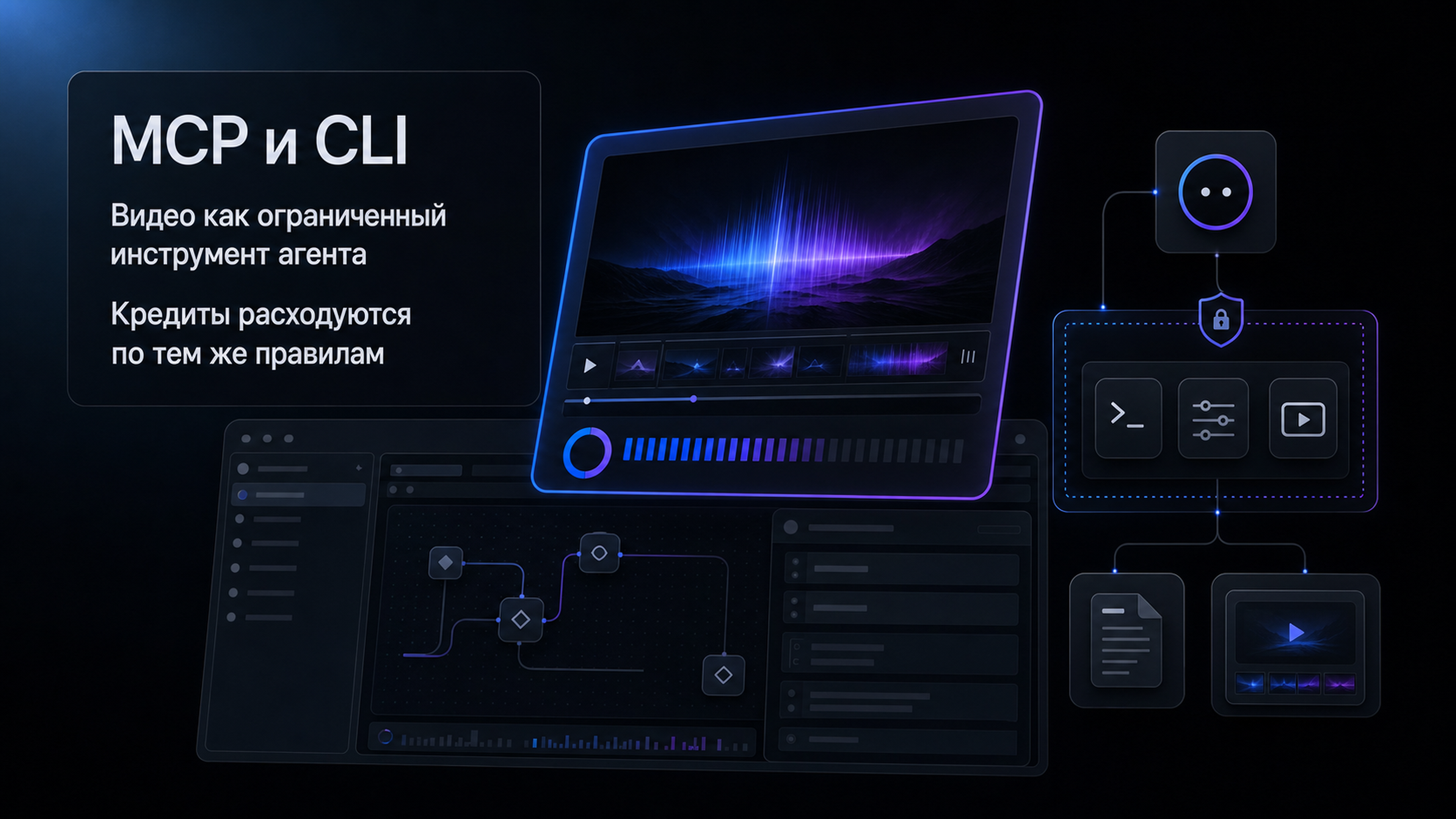 Обложка статьи: Kling MCP и CLI — как ограничить генерацию видео в AI-агенте