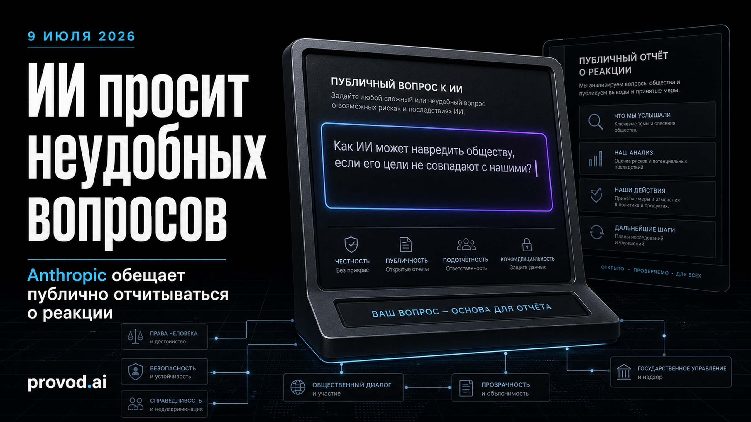 Обложка статьи: Anthropic и «неудобные вопросы» об ИИ: anthropic claude это часть большого исследования