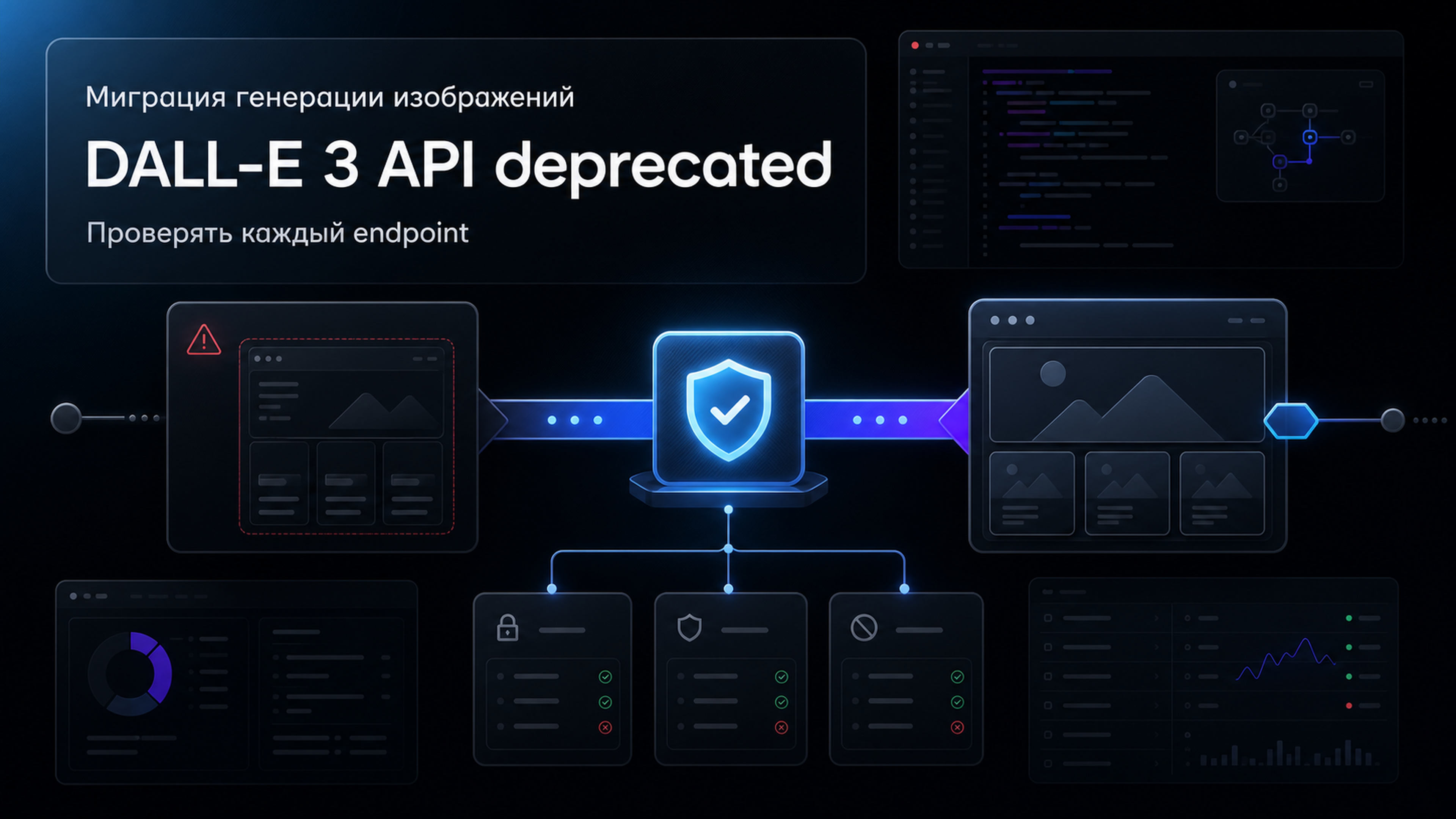Обложка статьи: DALL-E 3 API помечен deprecated — при миграции на GPT Image проверьте data retention каждого endpoint