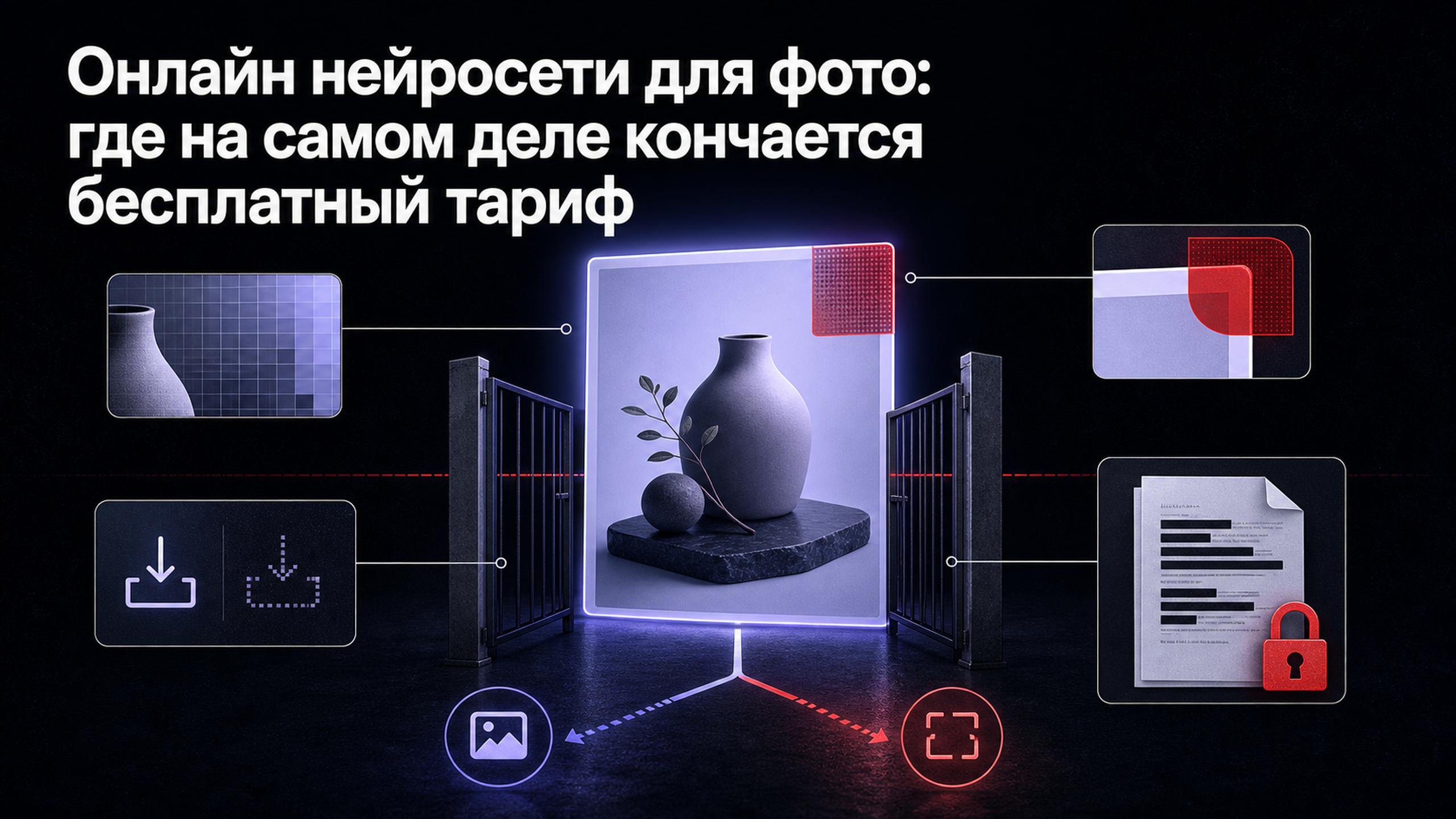 Обложка статьи: Онлайн нейросети для фото: где на самом деле кончается бесплатный тариф