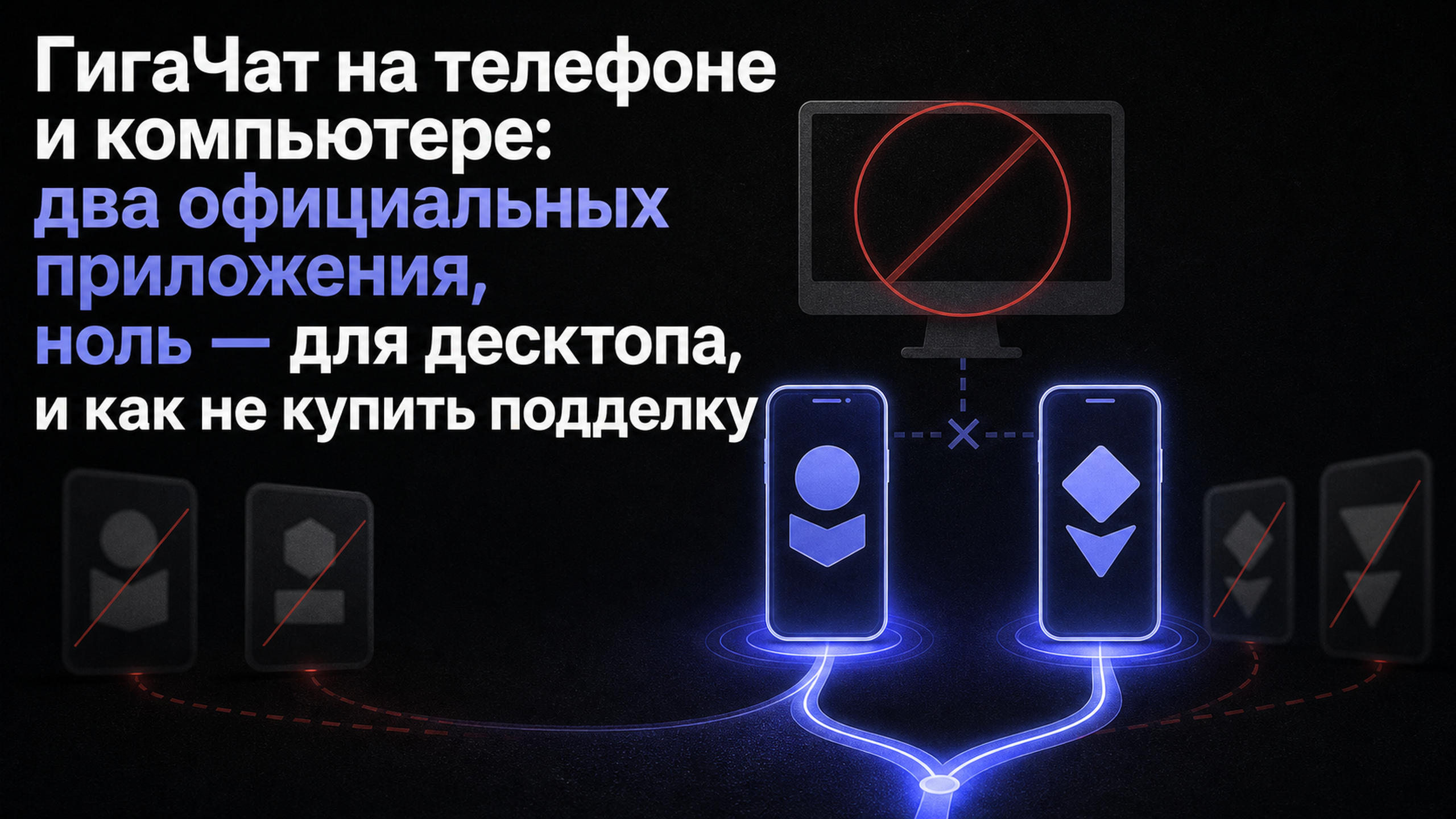Обложка статьи: ГигаЧат на телефоне и компьютере: два официальных приложения, ноль — для десктопа, и как не купить подделку