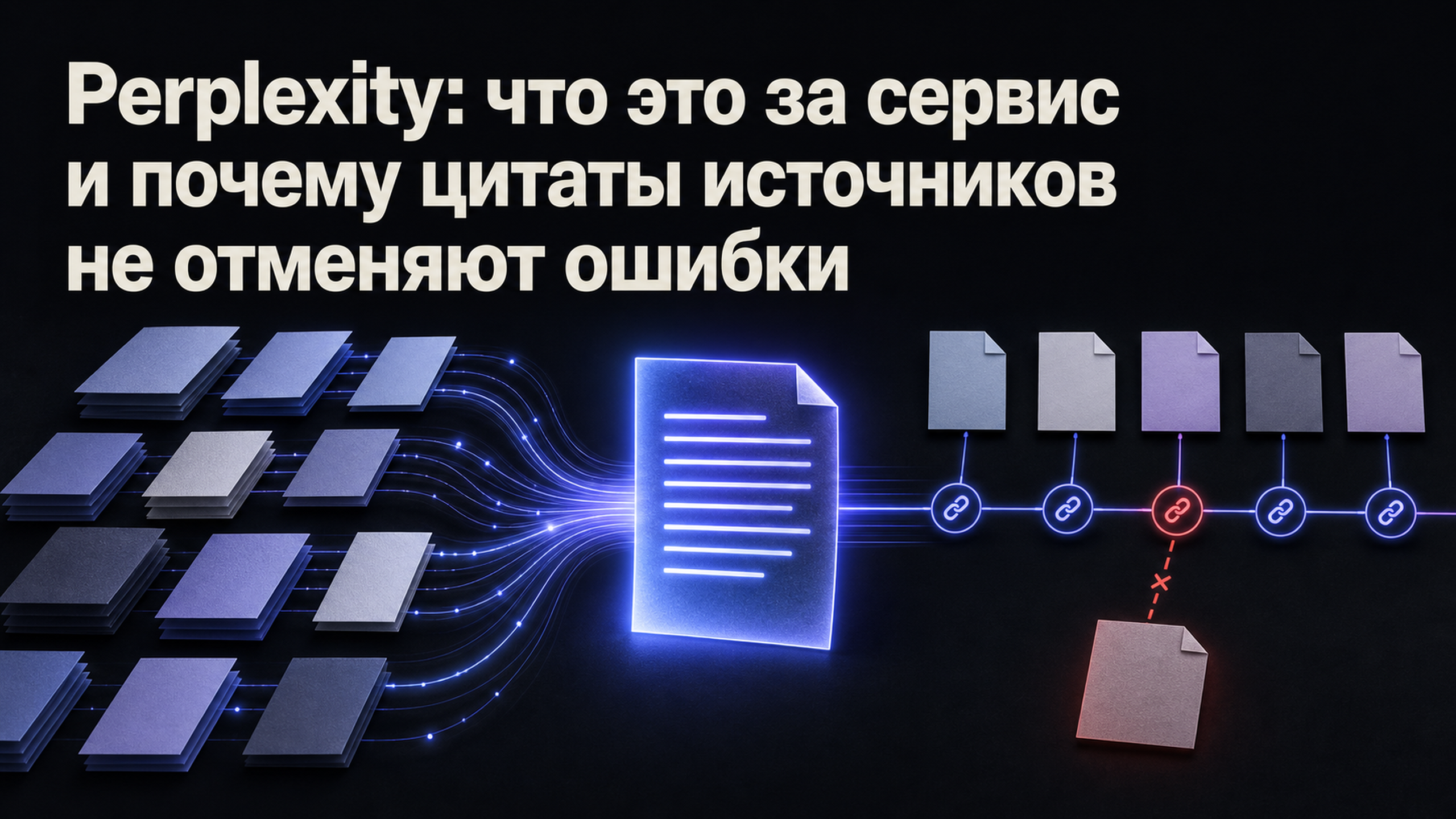 Обложка статьи: Perplexity: что это за сервис и почему цитаты источников не отменяют ошибки