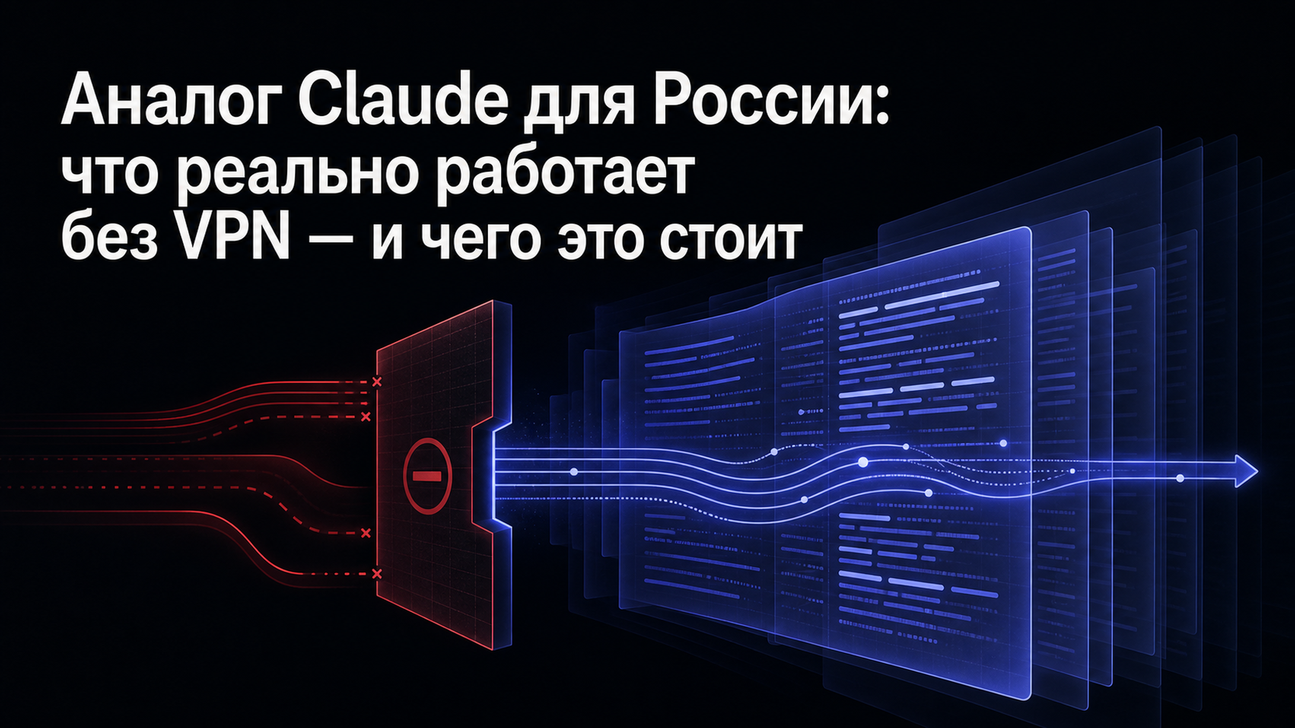 Обложка статьи: Аналог Claude для России: что реально работает без VPN — и чего это стоит
