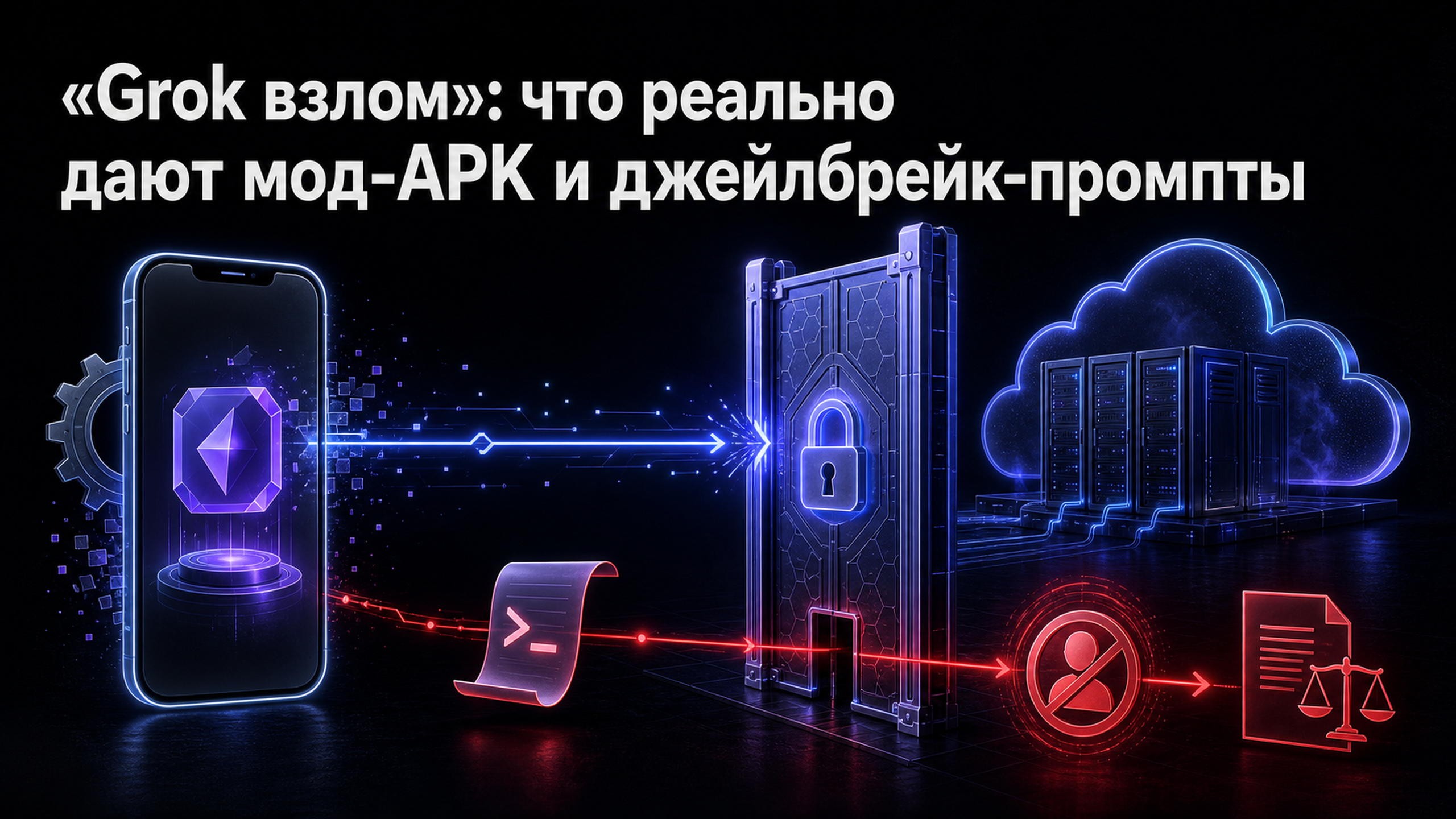 Обложка статьи: «Grok взлом»: что реально дают мод-APK и джейлбрейк-промпты