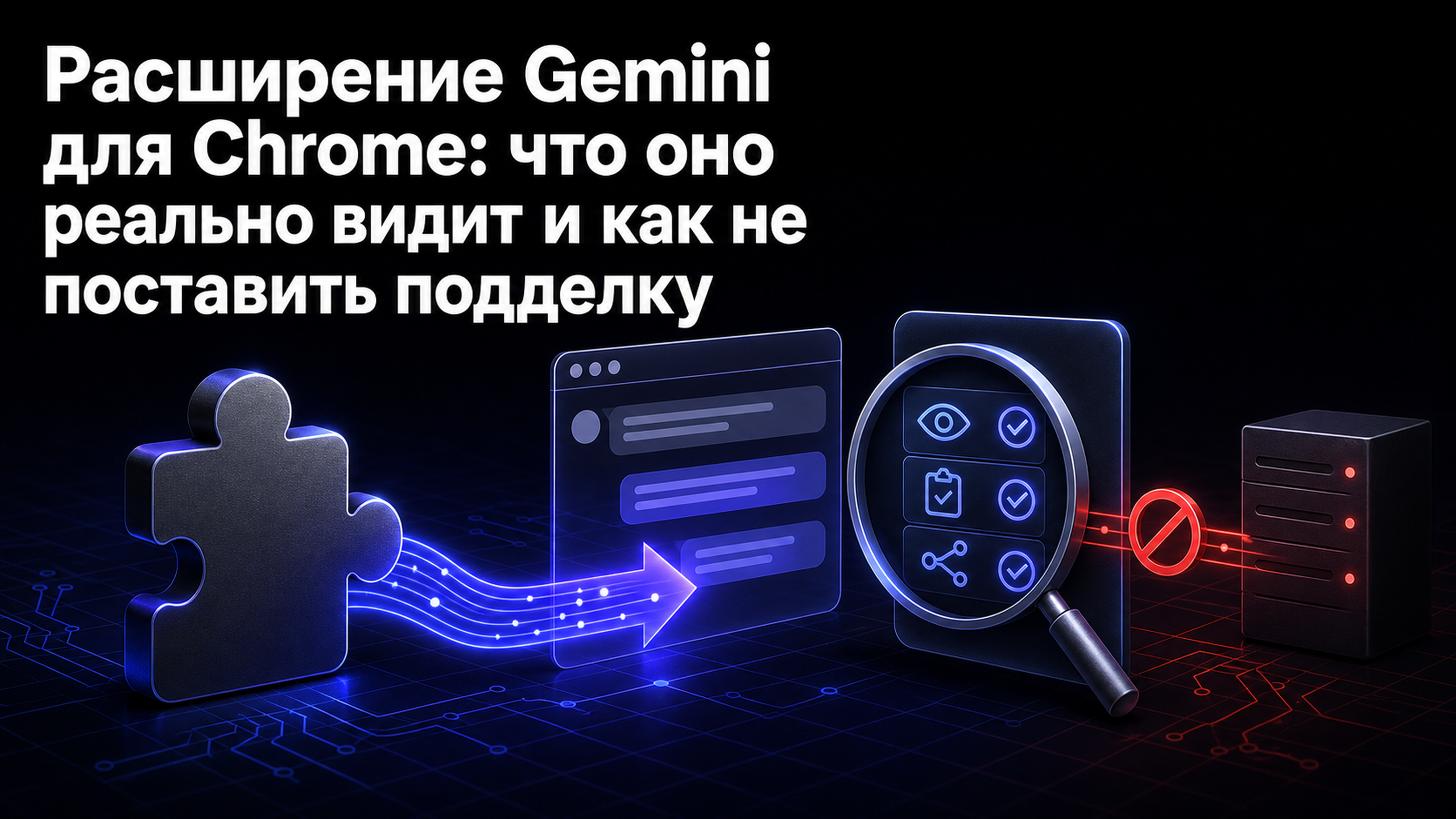 Обложка статьи: Расширение Gemini для Chrome: что оно реально видит и как не поставить подделку