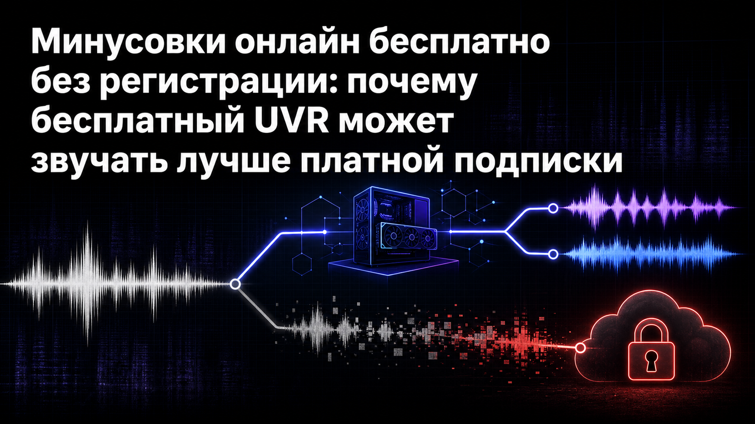 Обложка статьи: Минусовки онлайн бесплатно без регистрации: почему бесплатный UVR может звучать лучше платной подписки