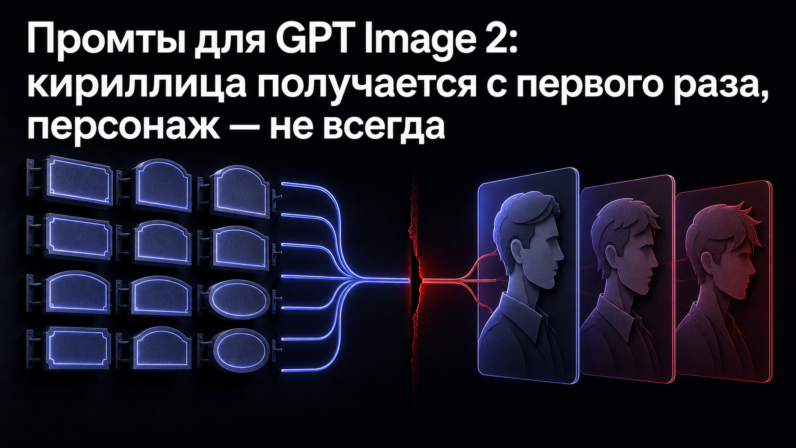 Обложка статьи: Промты для GPT Image 2: кириллица получается с первого раза, персонаж — не всегда