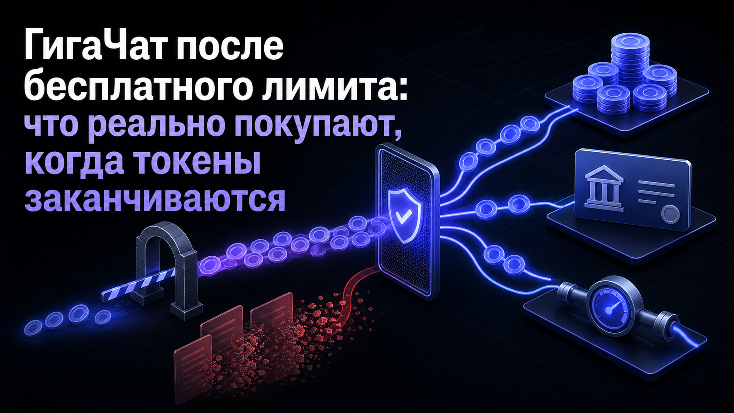 Обложка статьи: ГигаЧат после бесплатного лимита: что реально покупают, когда токены заканчиваются