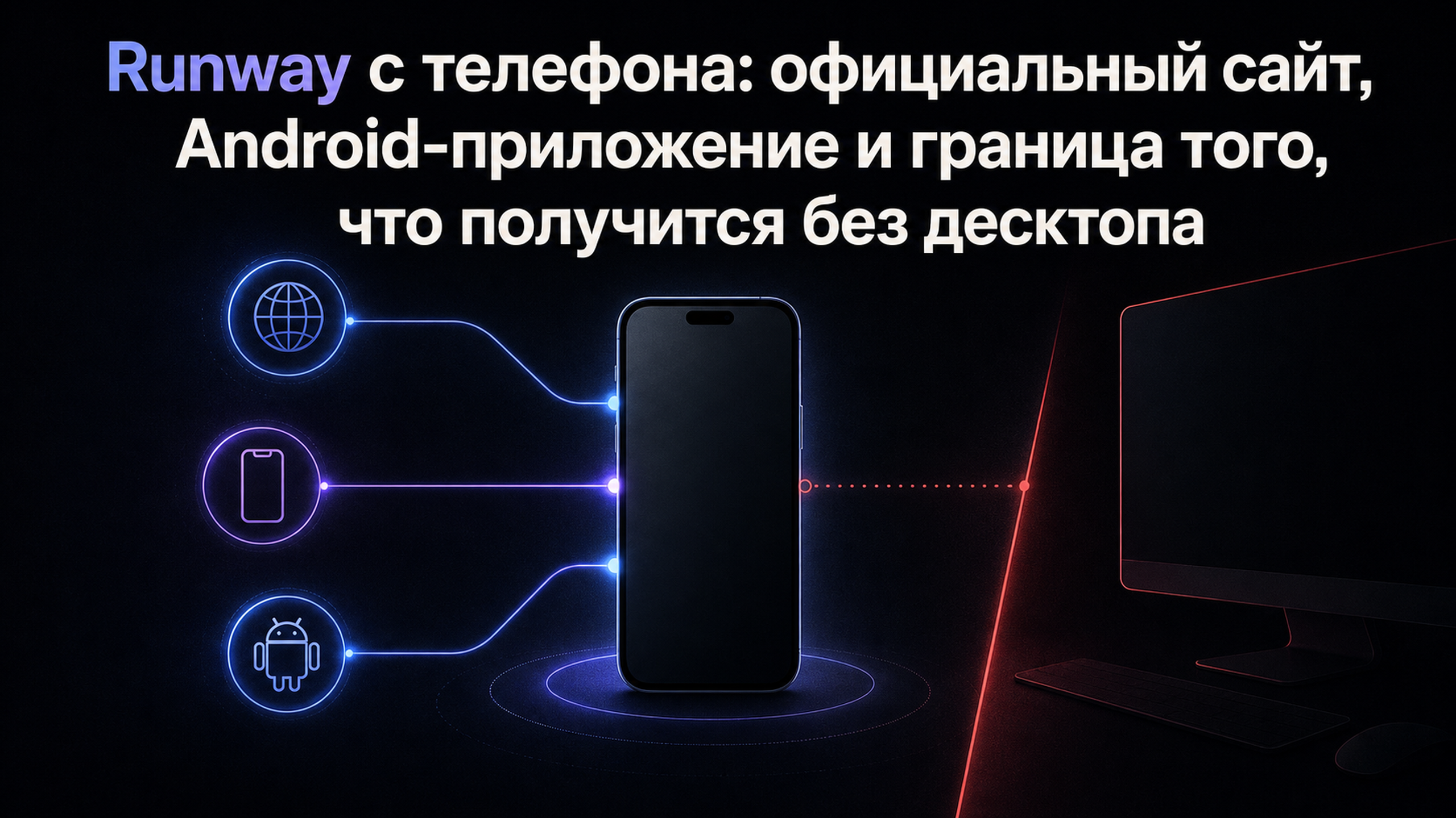 Обложка статьи: Runway с телефона: официальный сайт, Android-приложение и граница того, что получится без десктопа