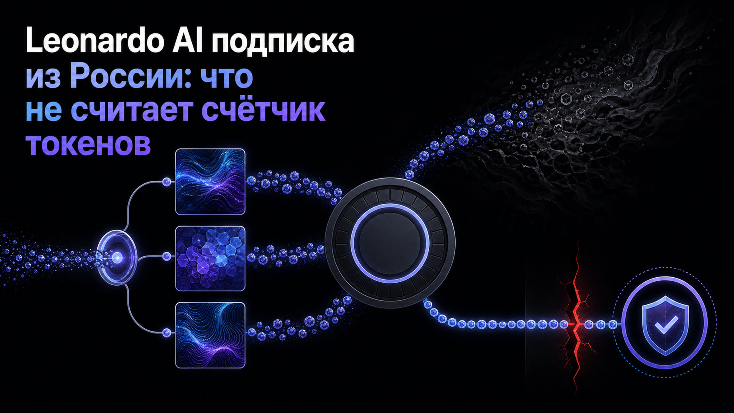 Обложка статьи: Leonardo AI подписка из России: что не считает счётчик токенов