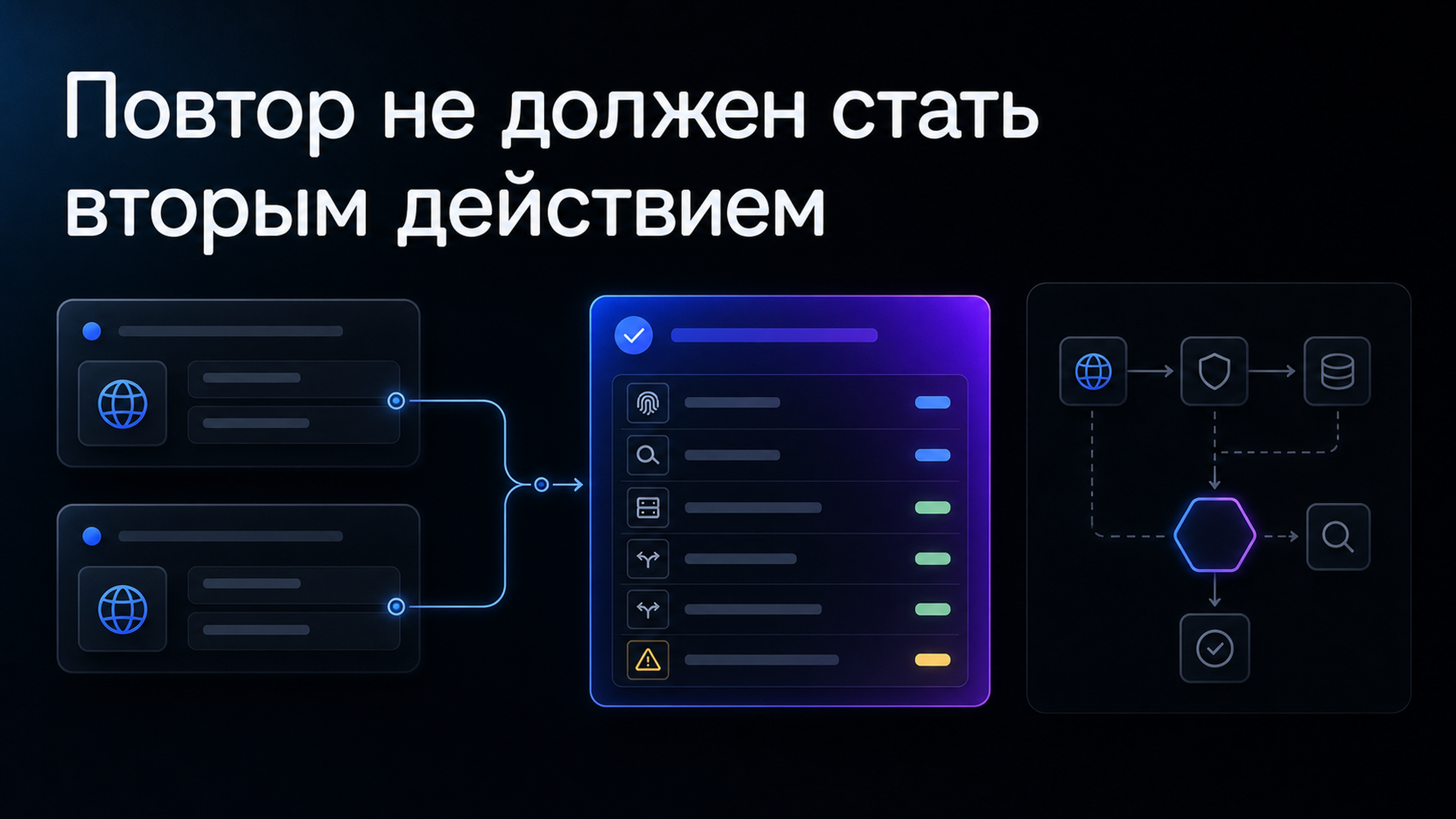 Обложка статьи: ai apis: как не обработать один запрос дважды и собрать журнал повторов до подключения интеграции