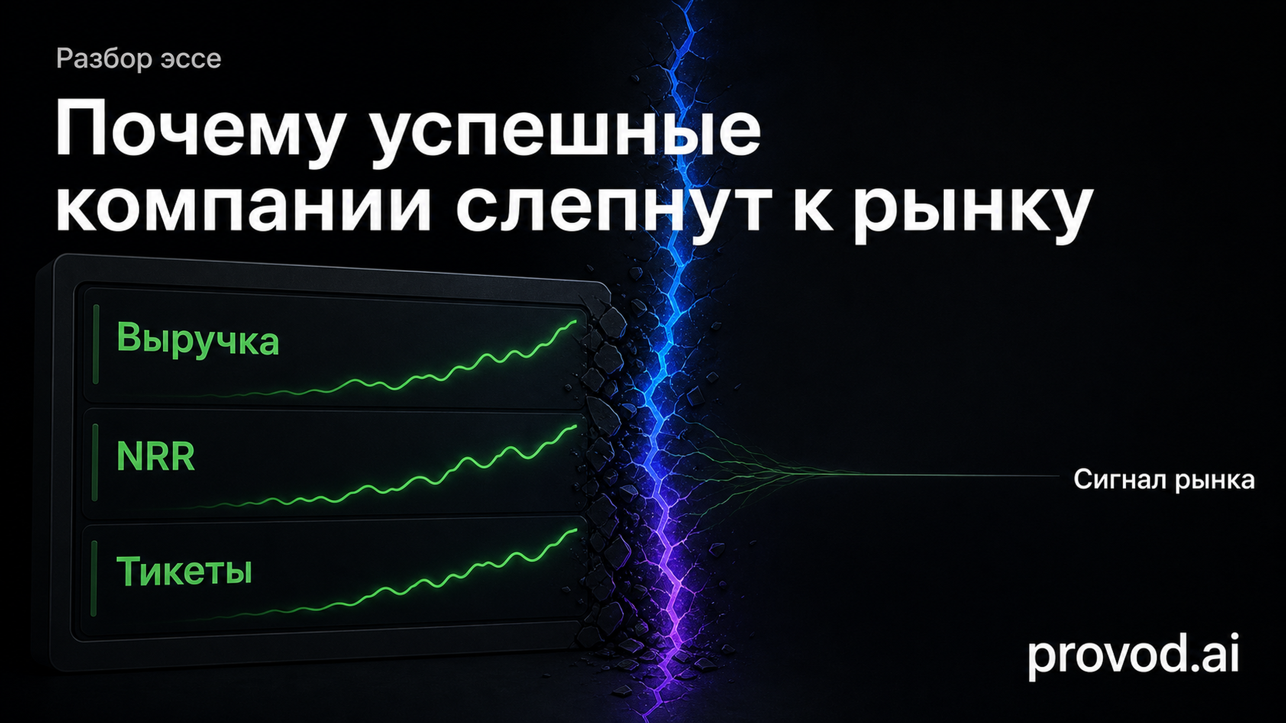 Обложка статьи: Почему успешные компании теряют обратную связь с рынком: how successful companies go blind customer feedback B2B