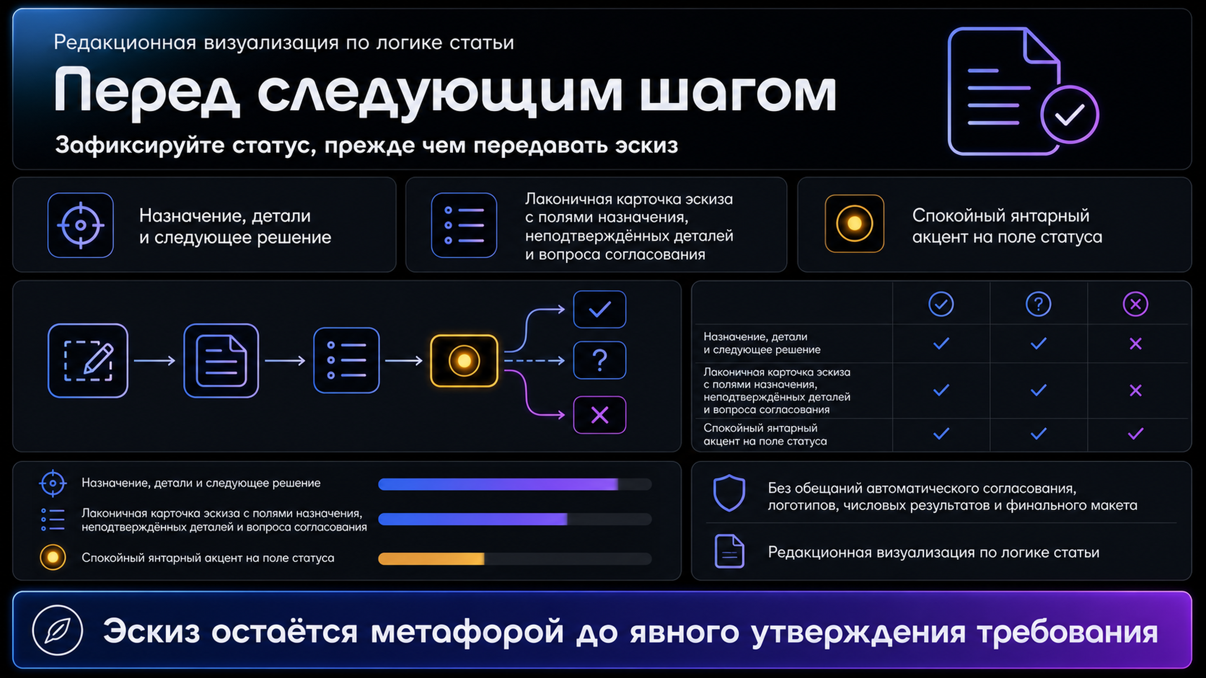 Зафиксировать статус до следующего решения