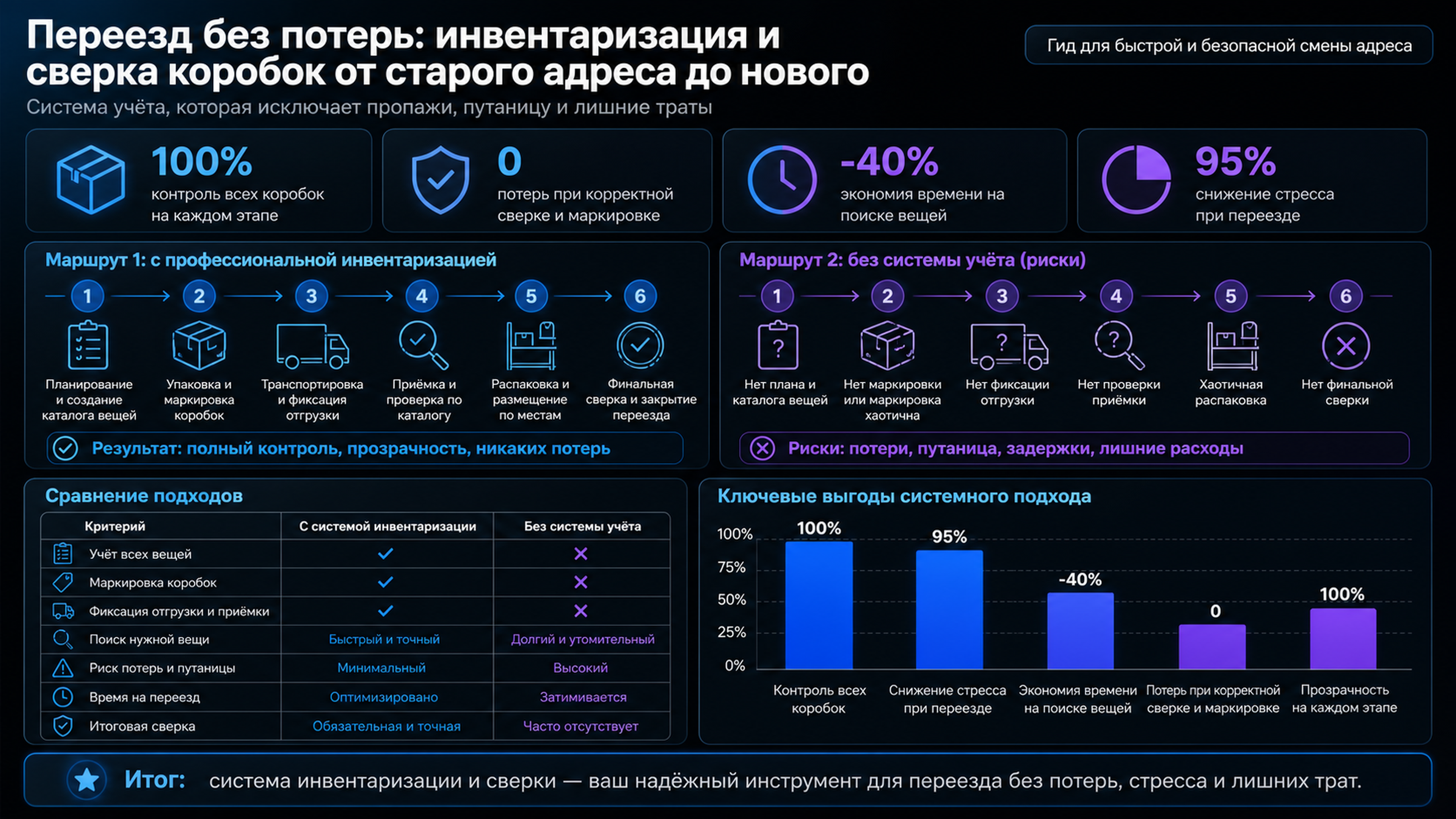 Проверить опись переезда