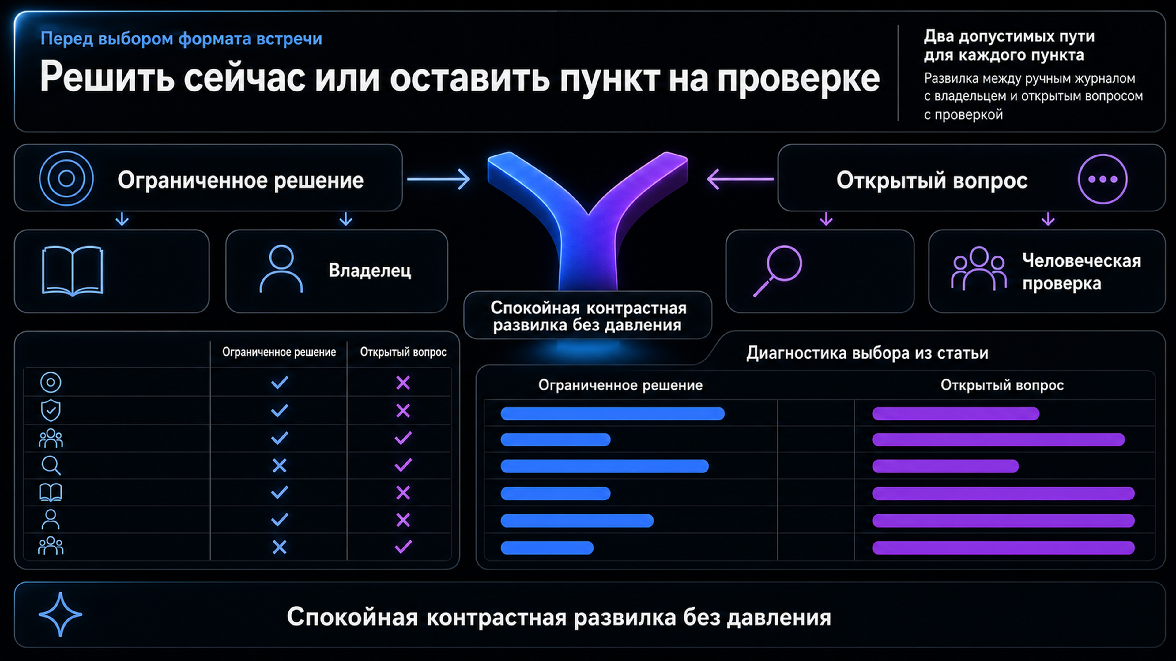 Выбор между ограниченным решением и проверкой