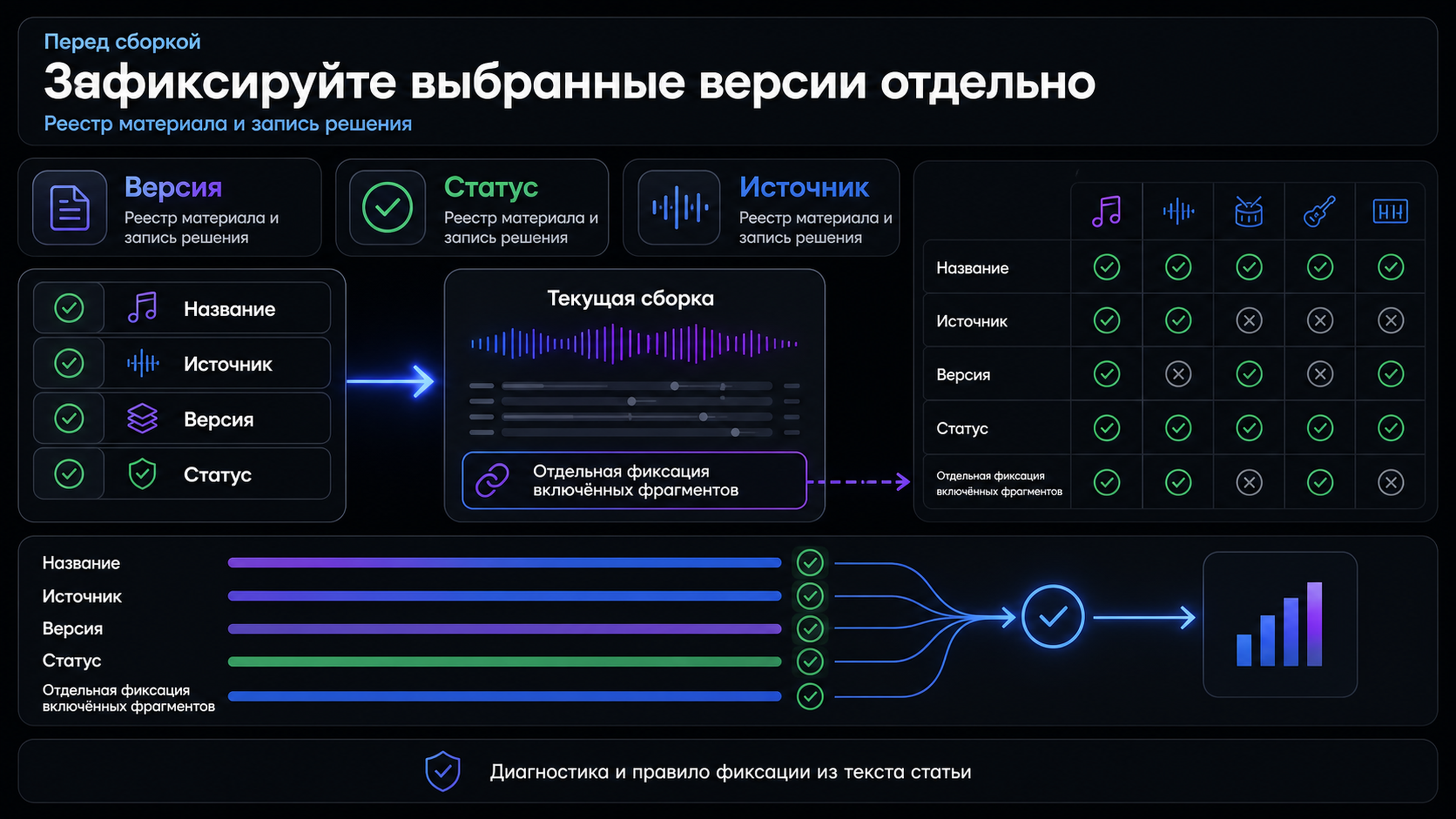 Проверить сценарий выбора инструмента