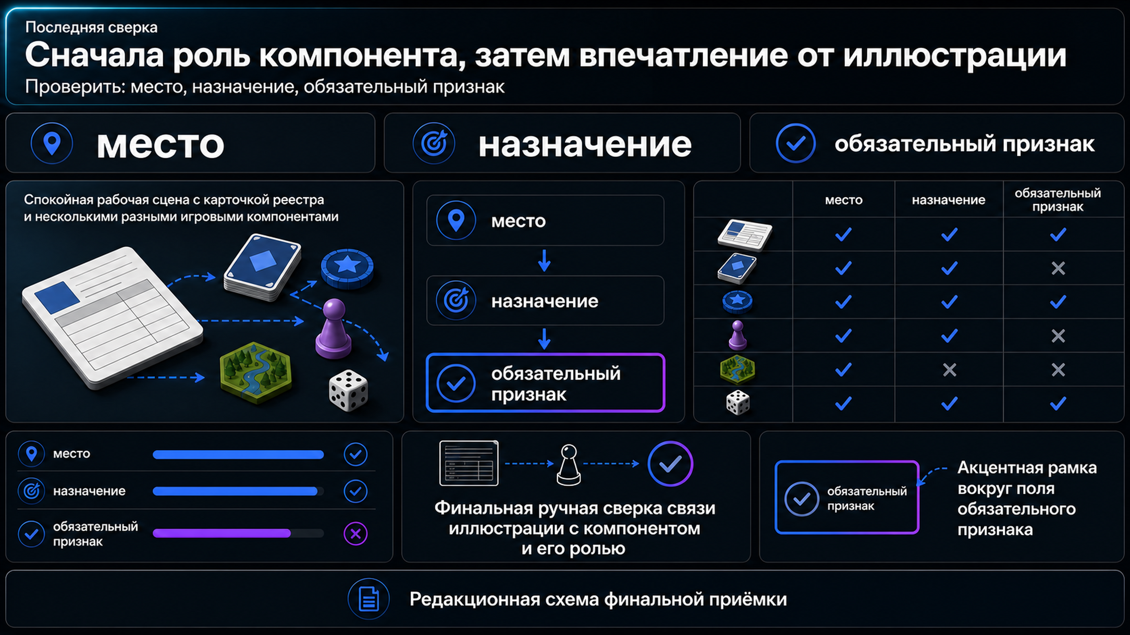 Финальная сверка иллюстраций игрового набора