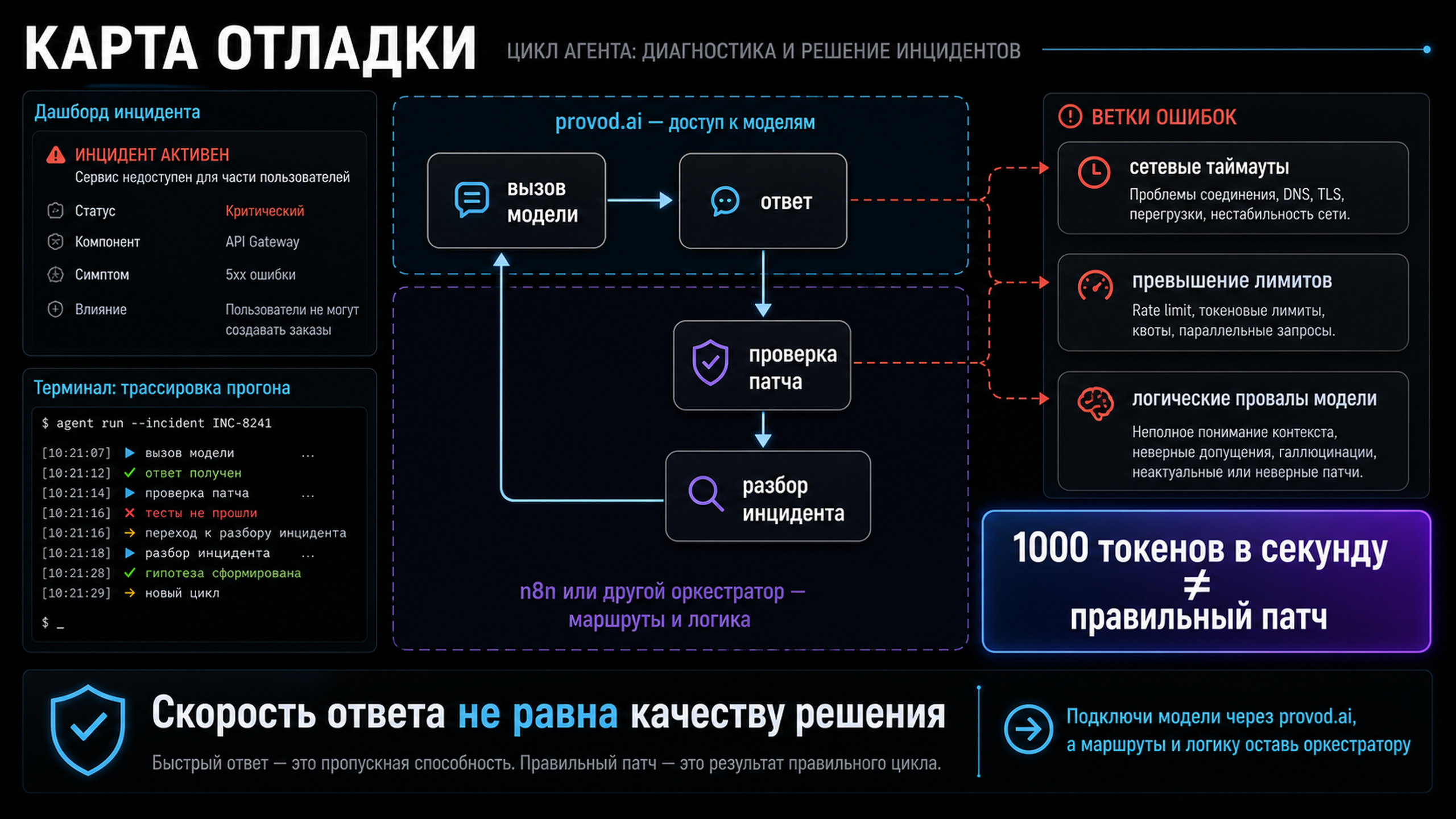 Карта отладки: таймауты, лимиты и логические ошибки на разных шагах агентного цикла