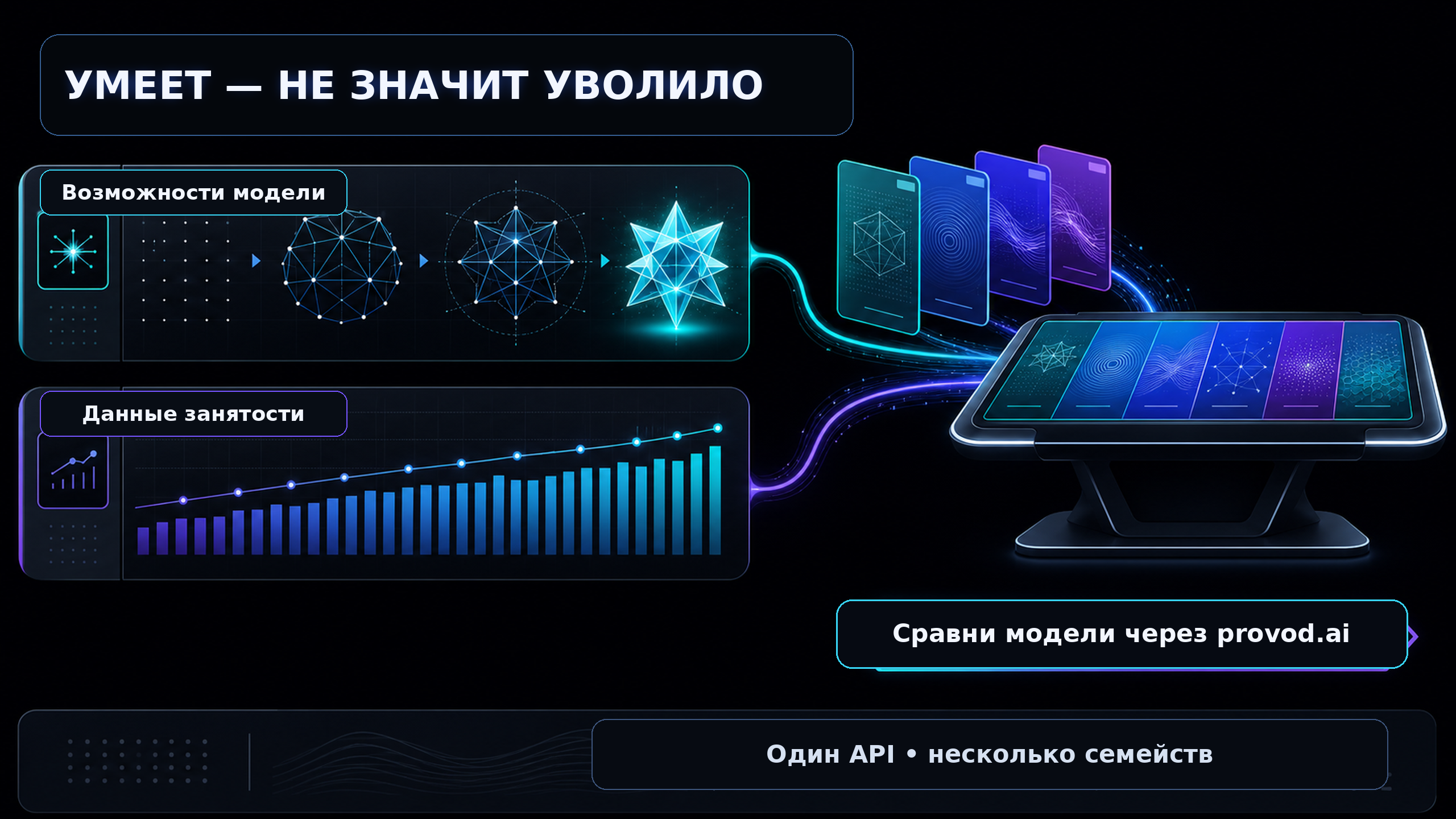 Мем: разница между «модель это умеет» и «людей уже уволили»