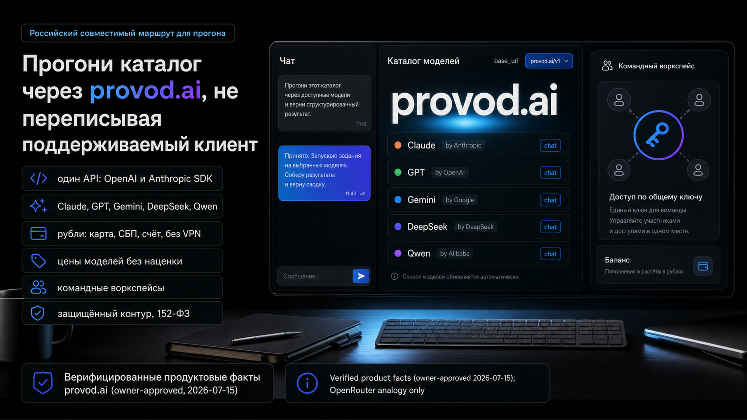 provod.ai как российский совместимый маршрут для прогона каталога