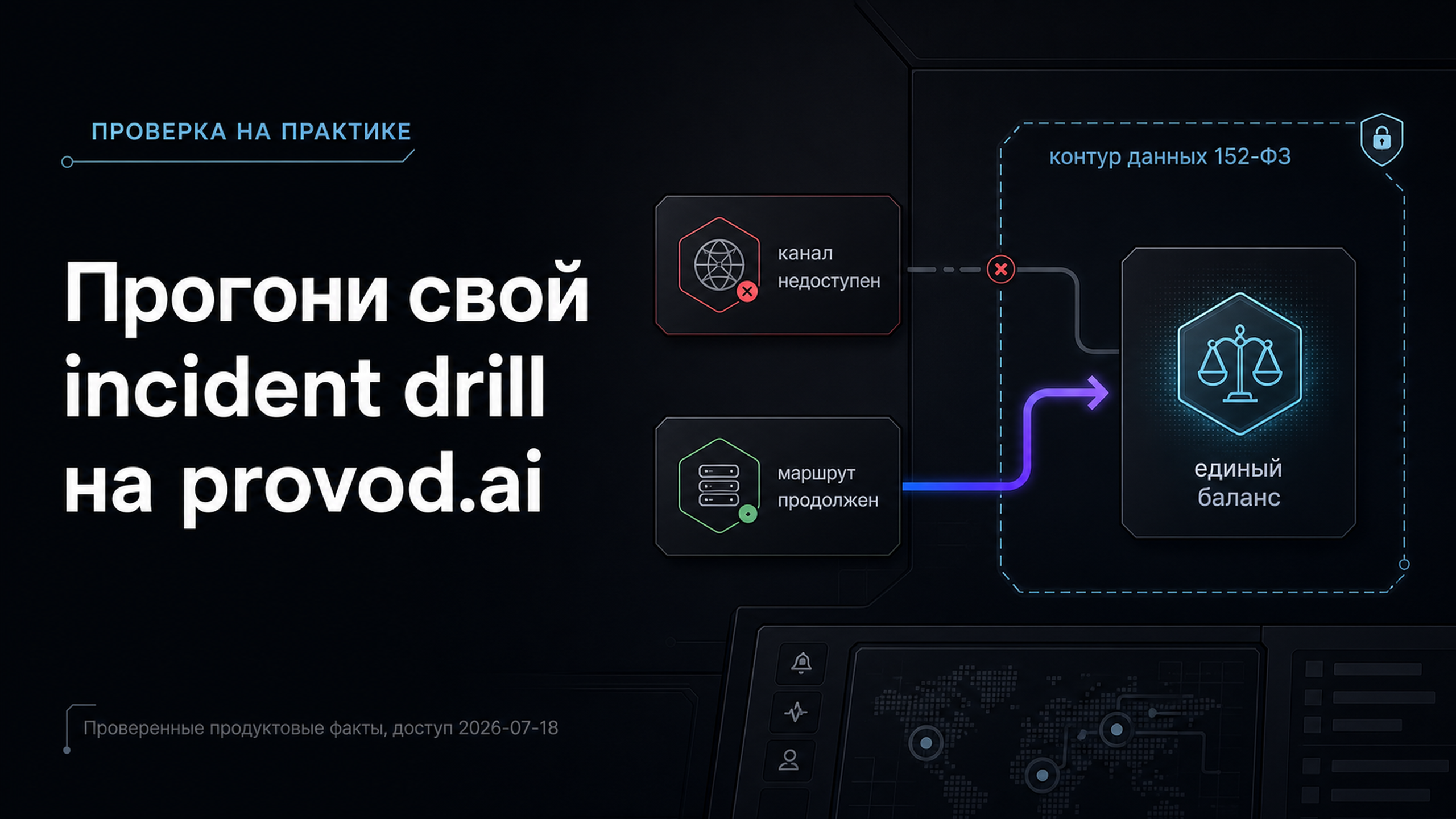 Прогони incident drill на provod.ai: стабильная маршрутизация и единый баланс