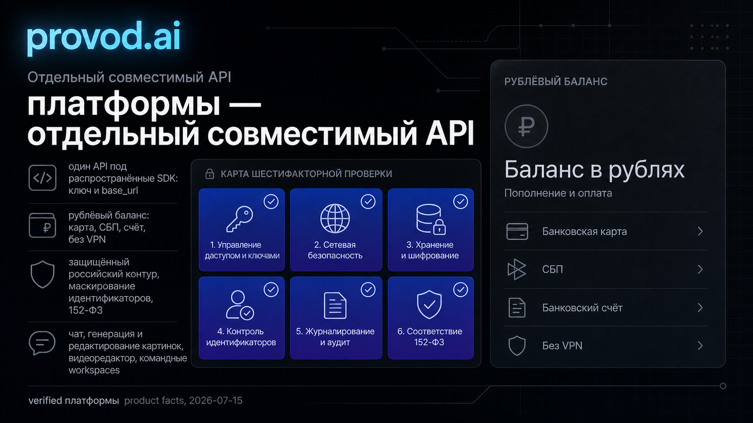 provod.ai: отдельный совместимый API с заранее описанным контуром обработки и рублёвой оплатой