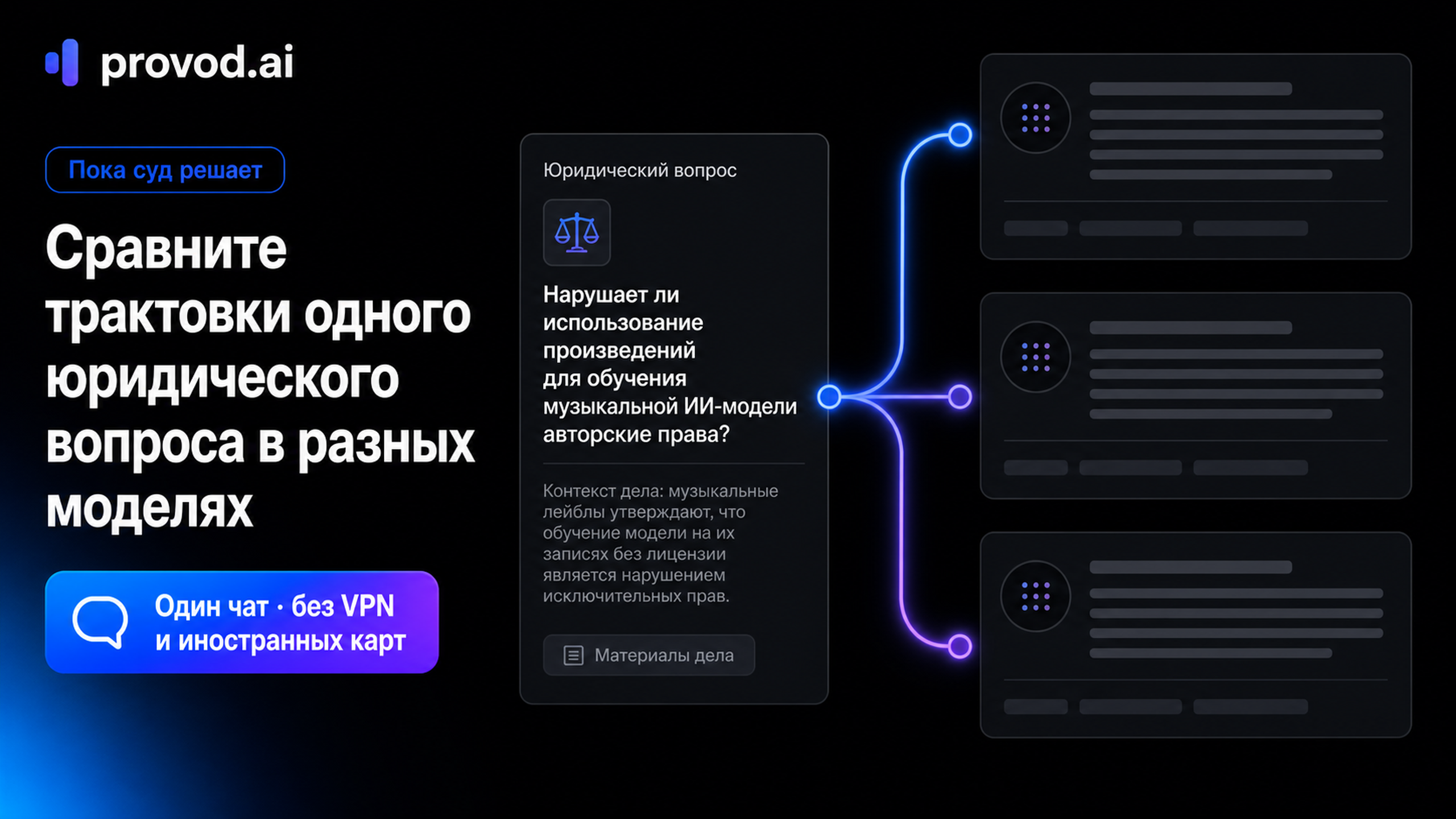 Мем про генерацию контента и ожидание решения суда