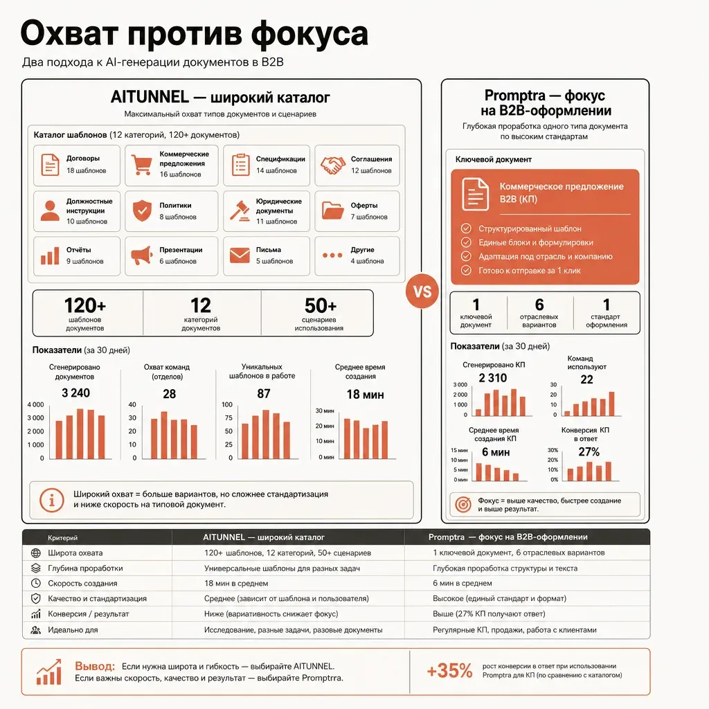 Два контурных блока сервисов рядом: левый высокий и широкий с плотной сеткой одинаковых карточек как символ масштаба каталога, правый узкий и аккуратный с одной выделенной плашкой документа, обе фигуры в тёплых тонах на светлом фоне