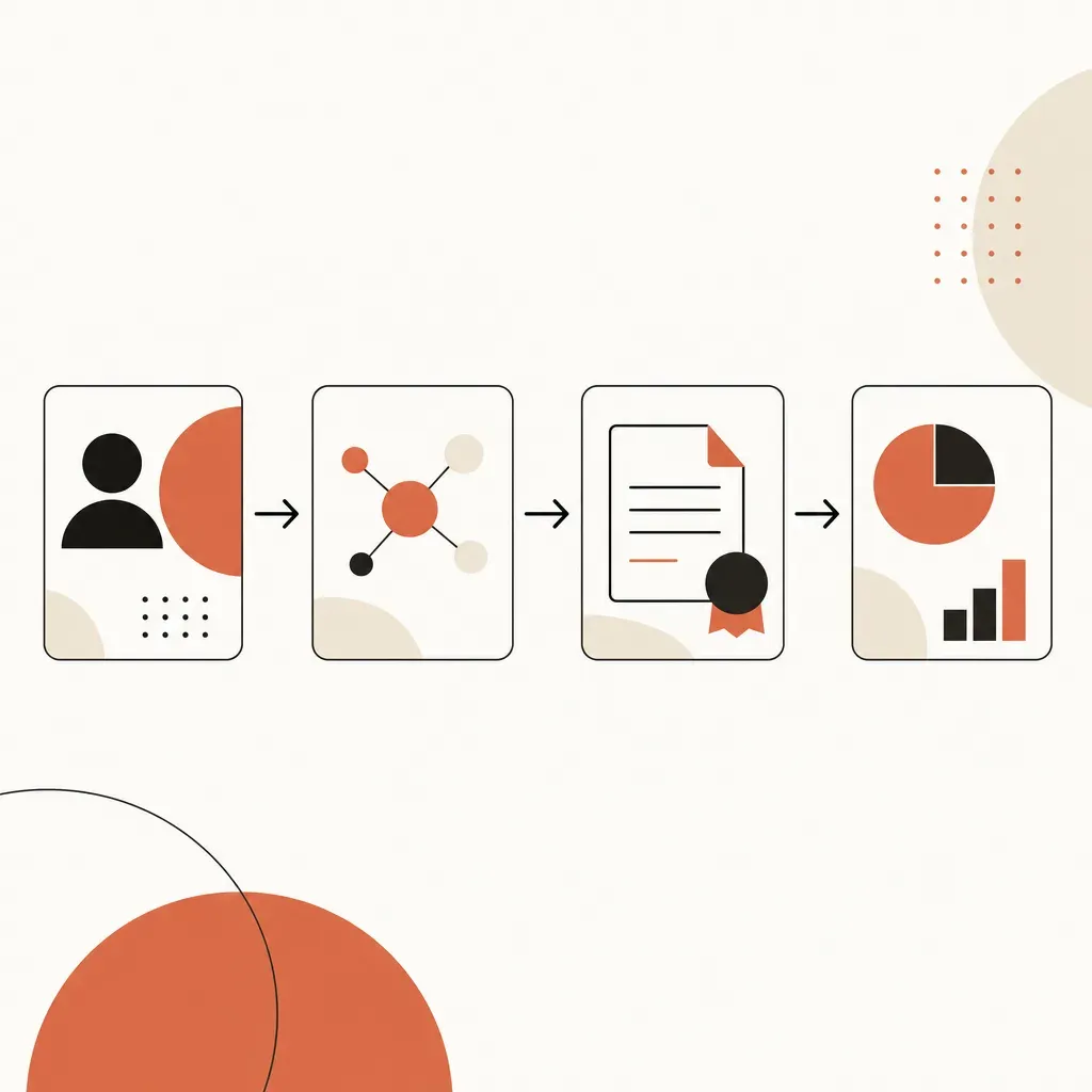 Workflow: клиент → агрегатор → УПД через Диадок → 1С Бухгалтерия. Стрелки между блоками показывают порядок документооборота. Минималистичный flowchart