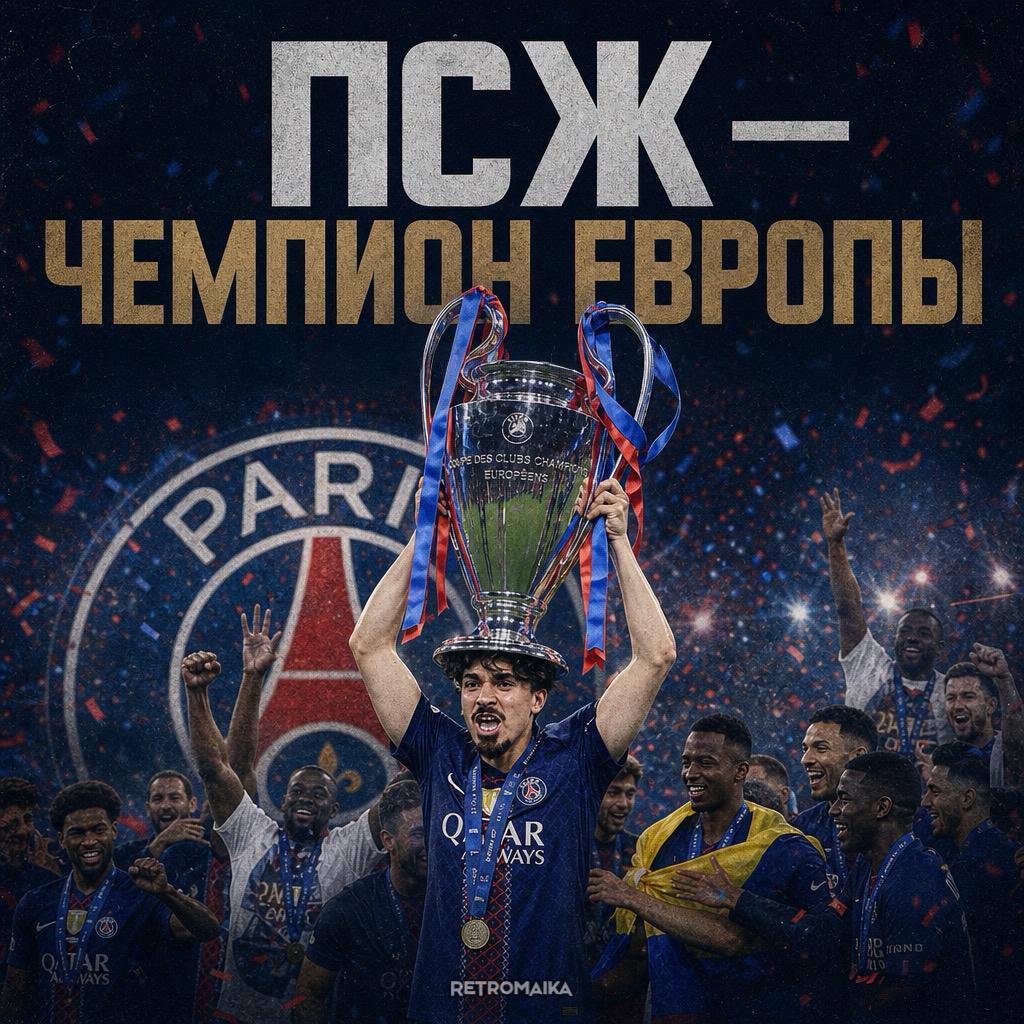ПСЖ ПОБЕДИТЕЛЬ ЛИГИ ЧЕМПИОНОВ 25/26