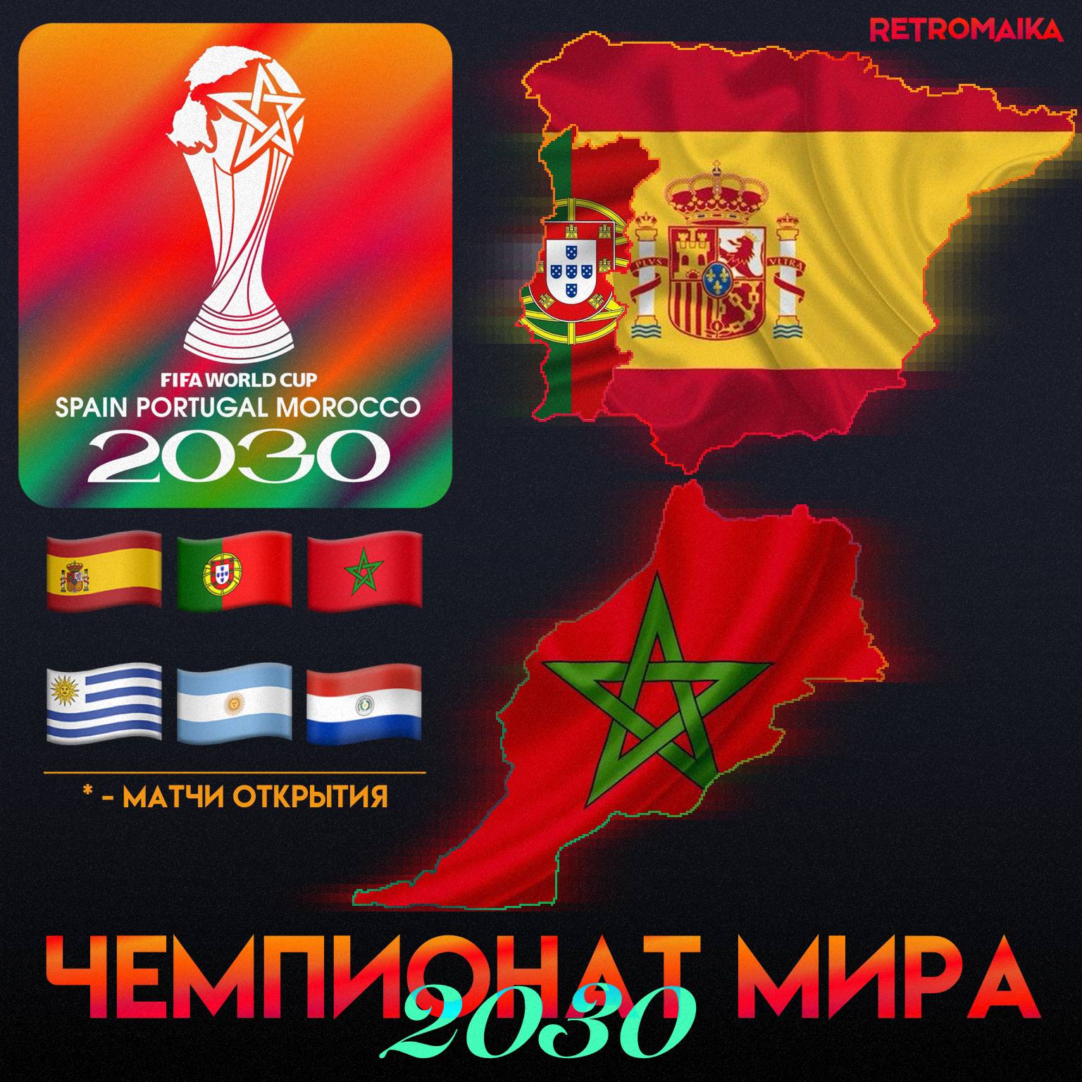 🇪🇸🇵🇹🇲🇦Чемпионат мира 2030