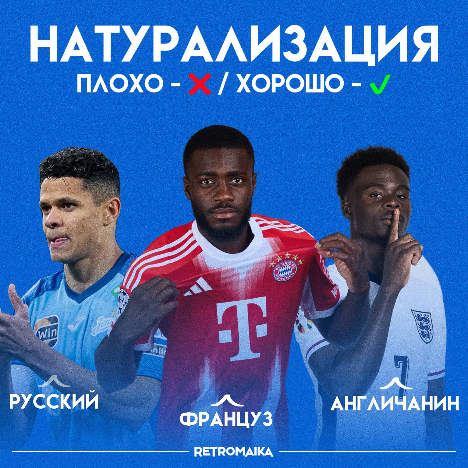 ✅ Натурализация футболистов. Плохо или хорошо?