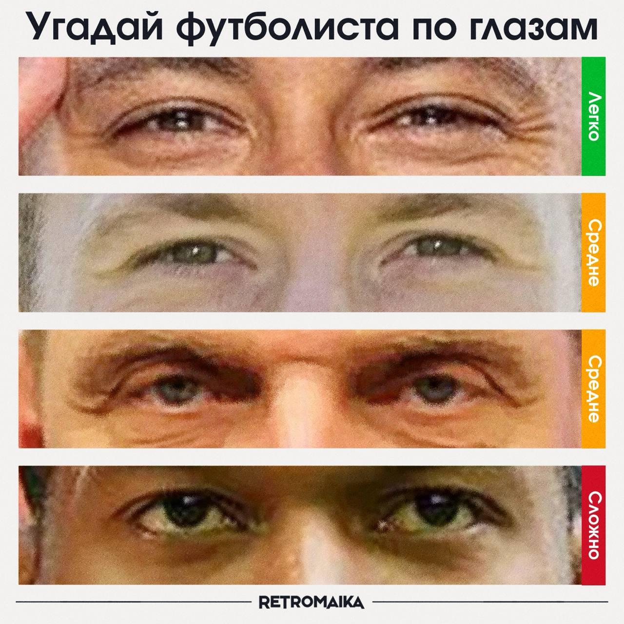 👀 УГАДАЙ ФУТБОЛИСТА ПО ГЛАЗАМ