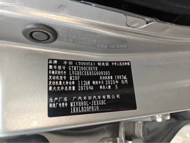Toyota Camry 2025 · 2.0 AT