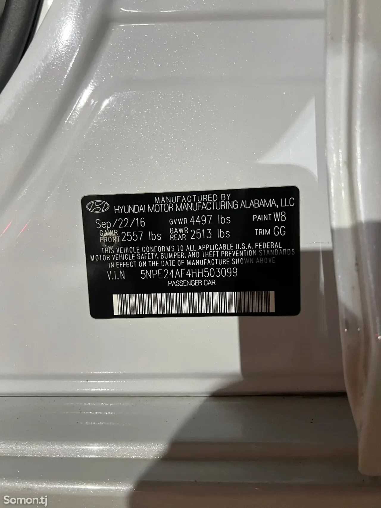 Hyundai Sonata 2017 · 2.4 AT