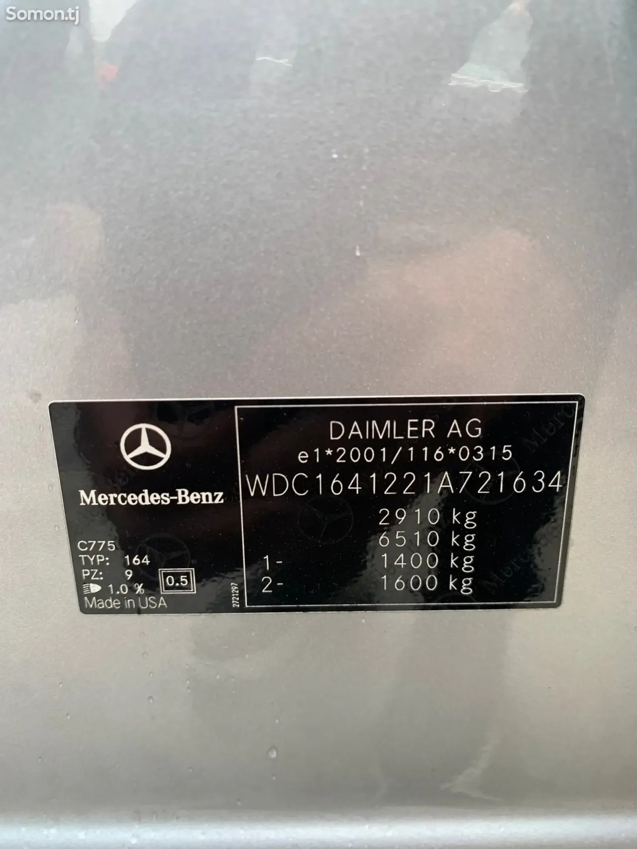 Mercedes-Benz ML class 2011 · 3.5 AT