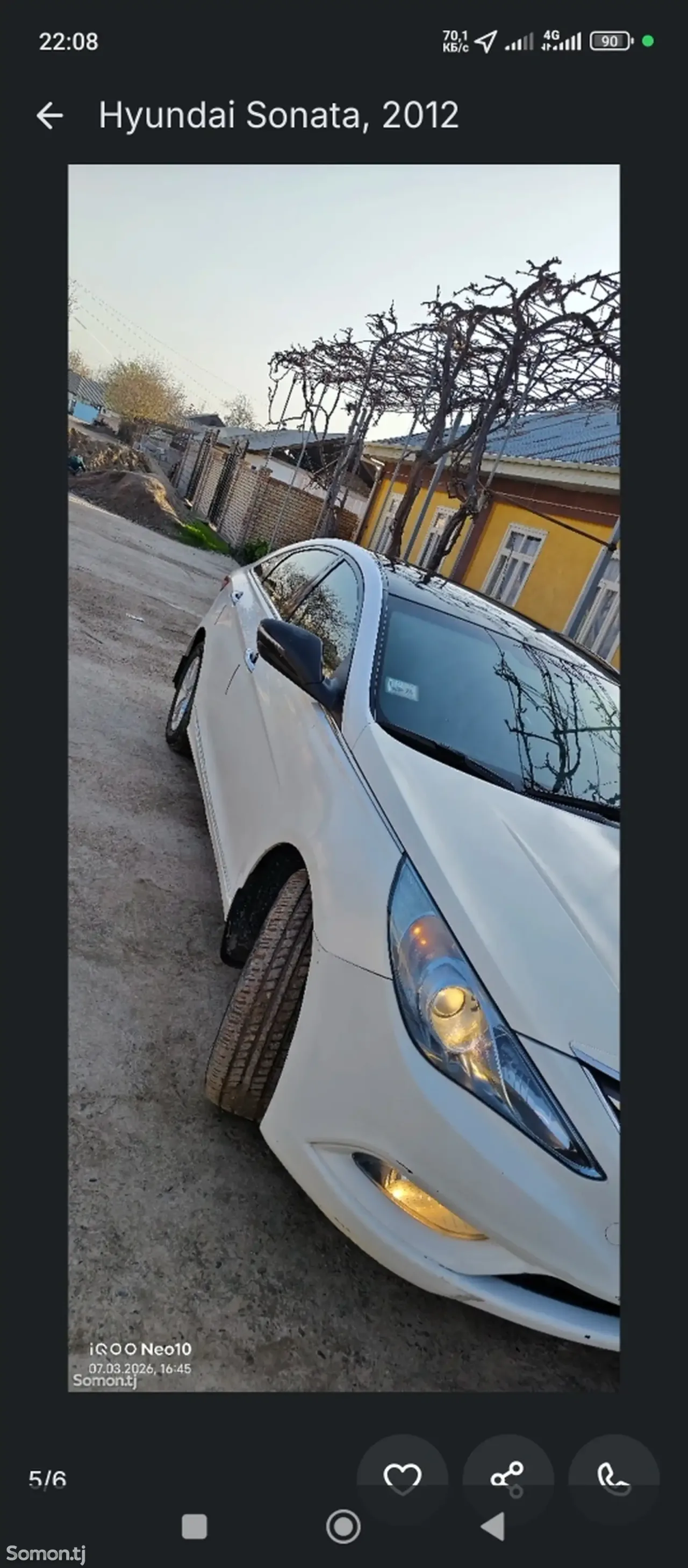 Hyundai Sonata 2012 · 2.0 AT